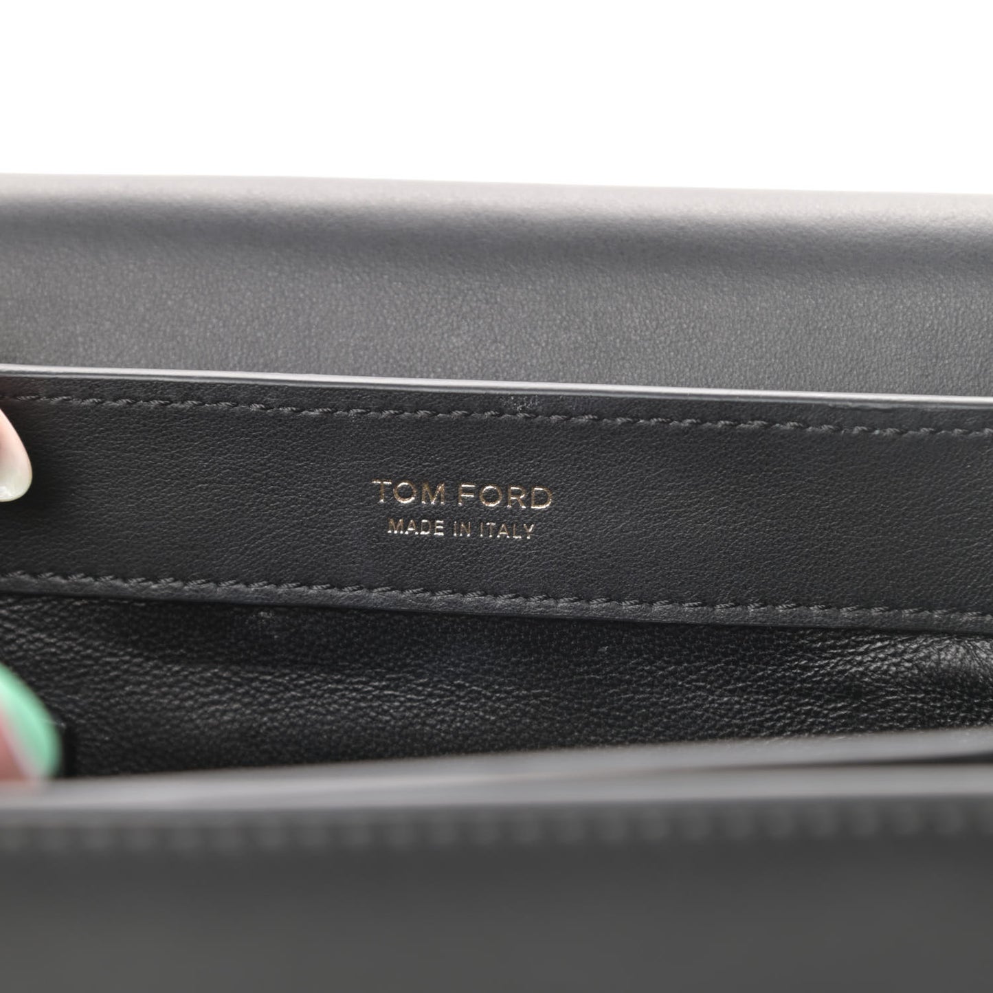 Calfskin Padlock Crossbody Black