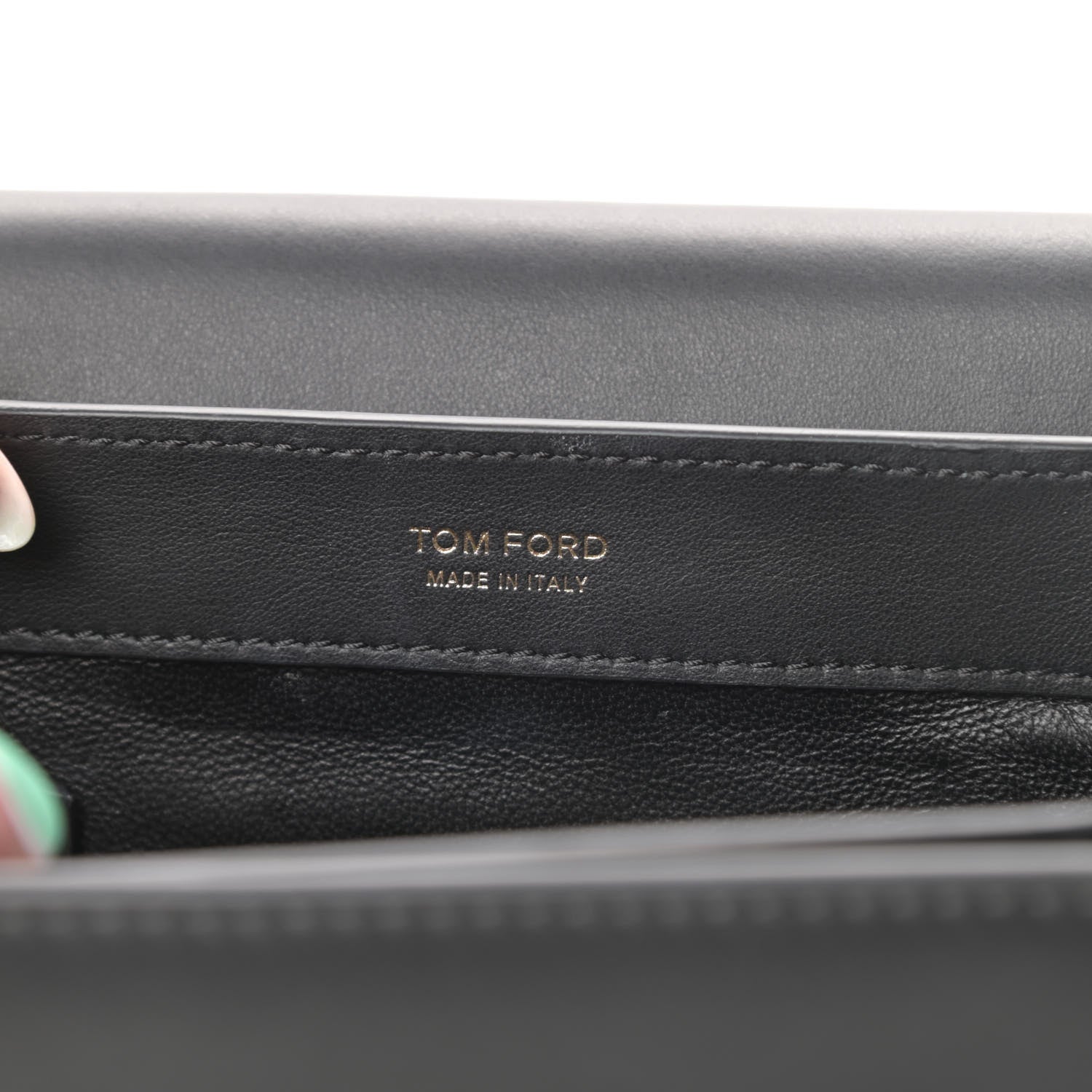 Tom Ford Calfskin Padlock Crossbody Black 6 of 14