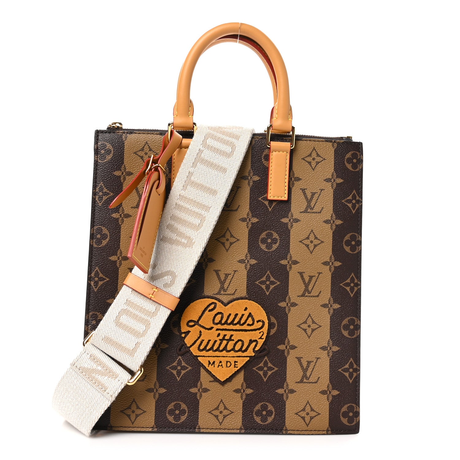 Louis Vuitton X NIGO Reverse Monogram Stripes Sac Plat Cross 1 of 10