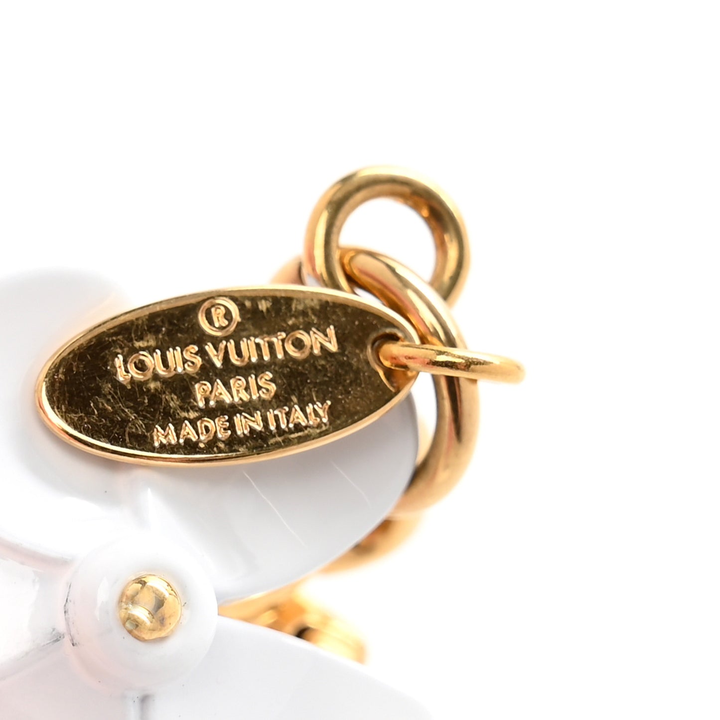 Resin Wood Vivienne Bag Charm Key Holder Pink