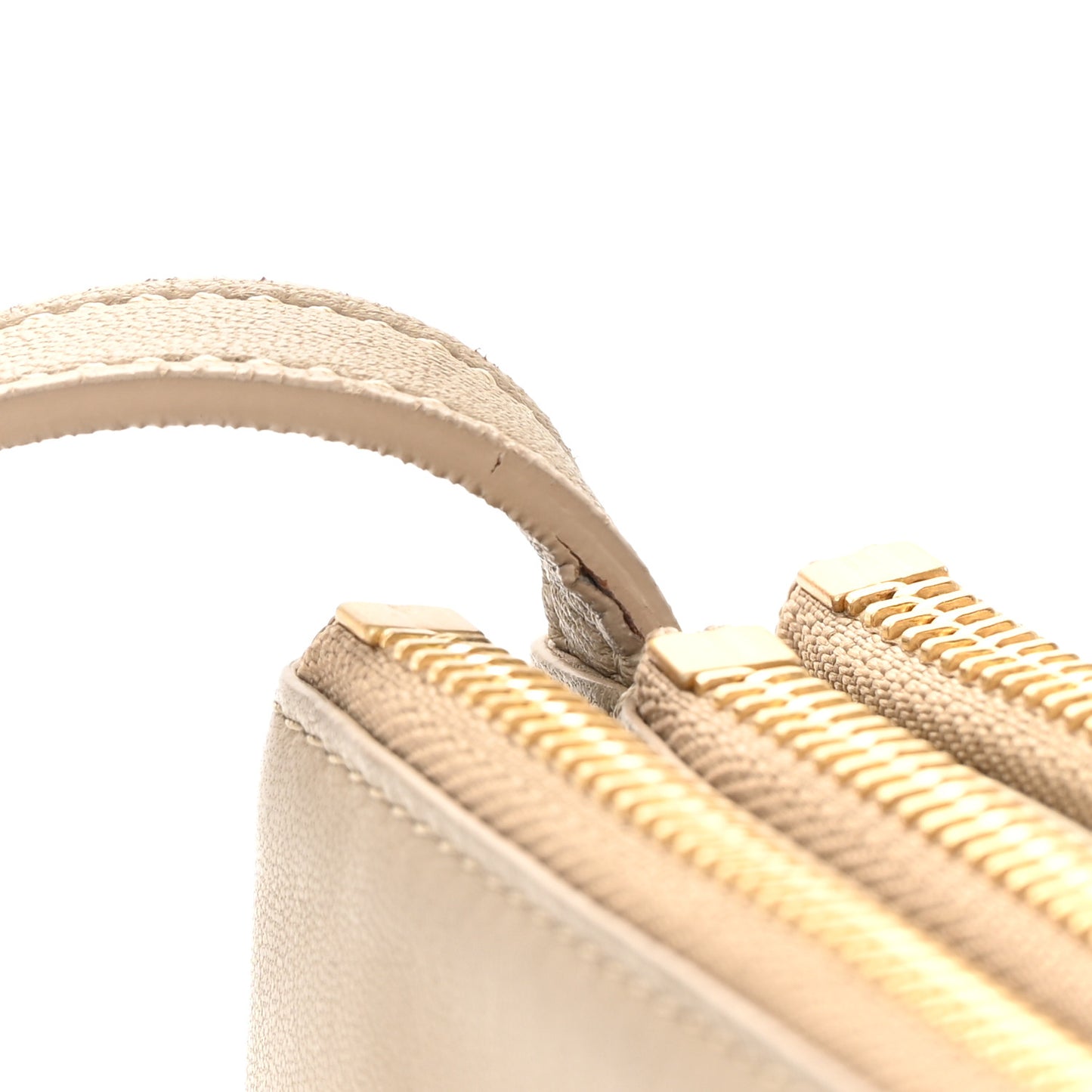 Lambskin Small Trio Crossbody Bag Beige