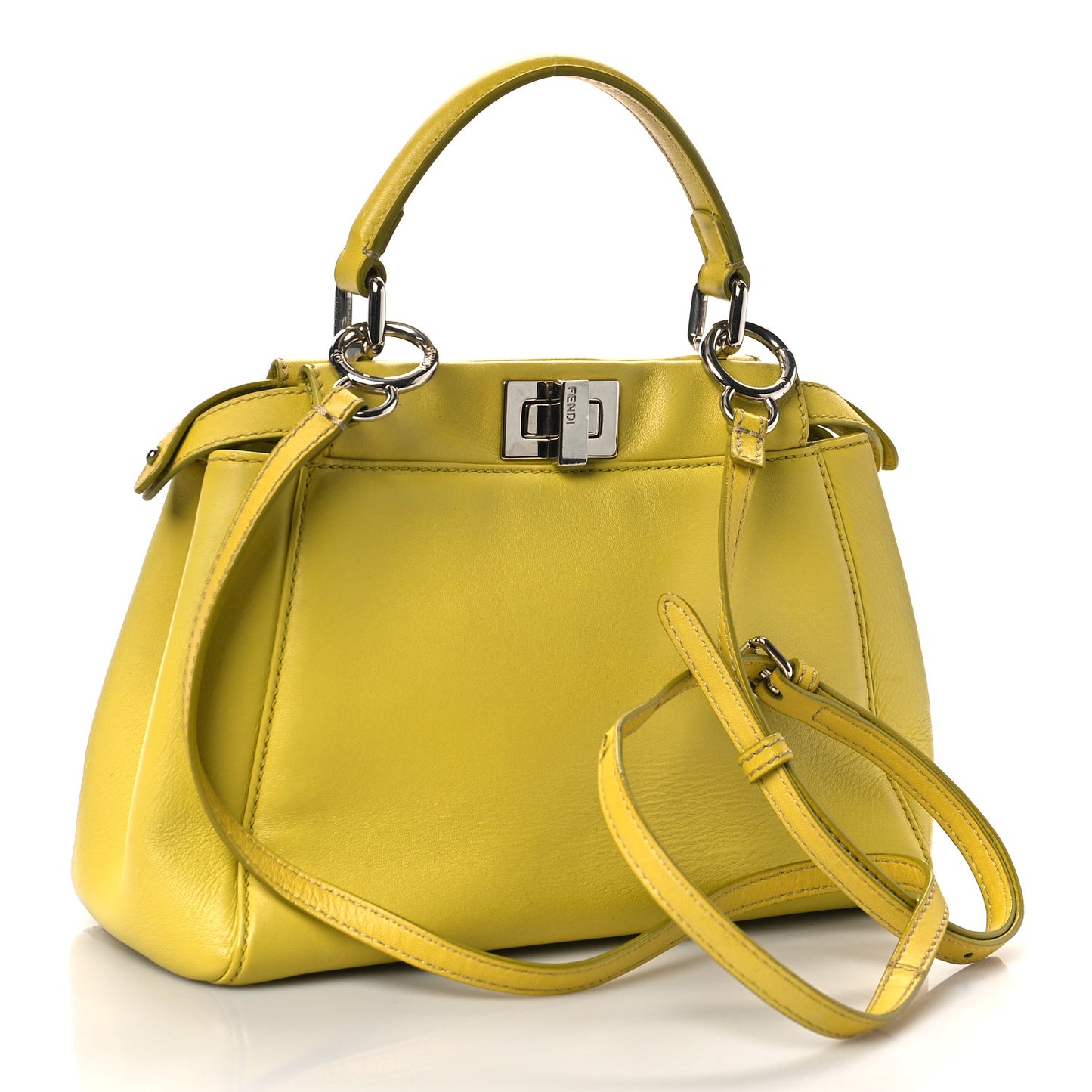 Nappa Mini Peekaboo Iconic Satchel Lime