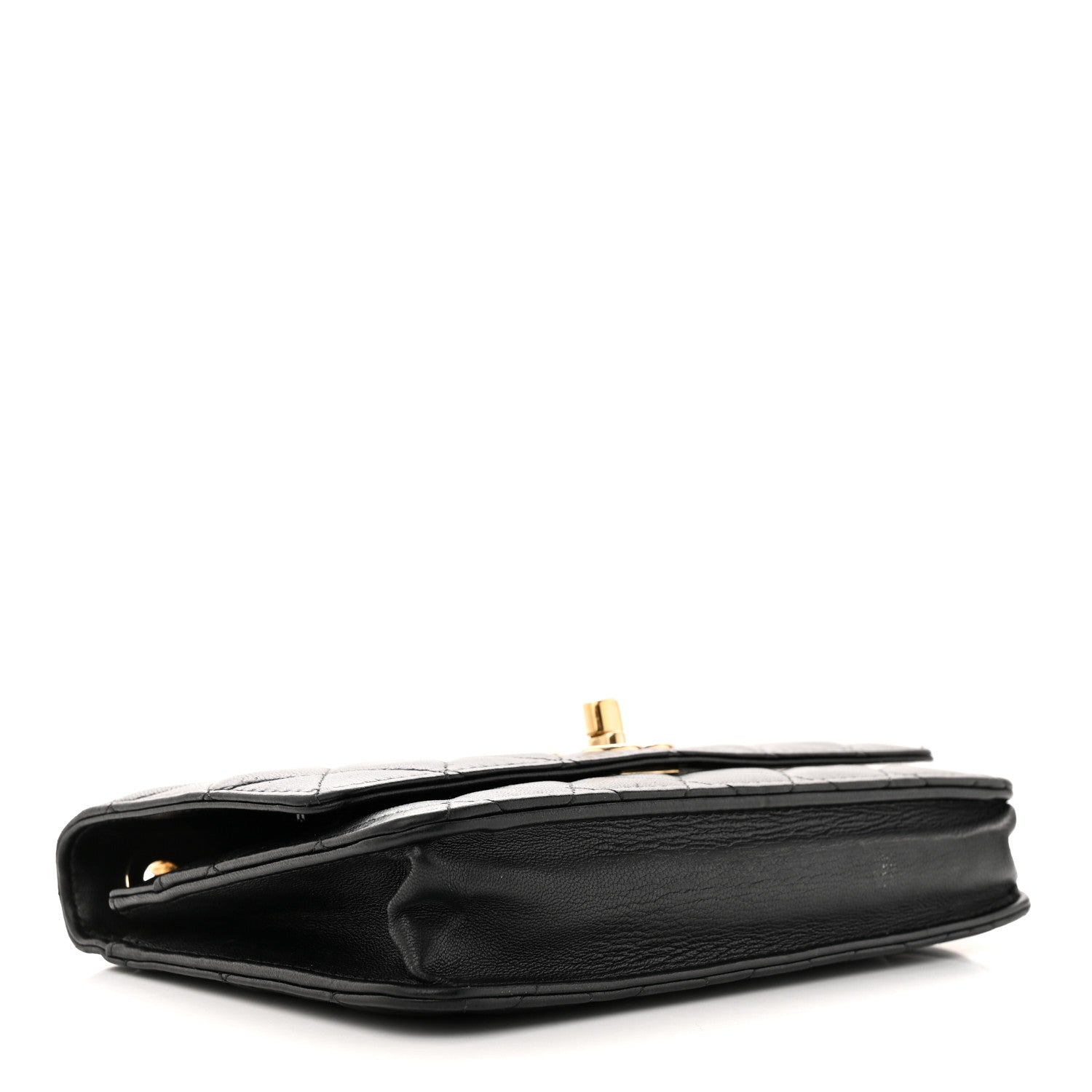 Chanel Lambskin Quilted Trendy CC Wallet On Chain WOC Black 4 of 13