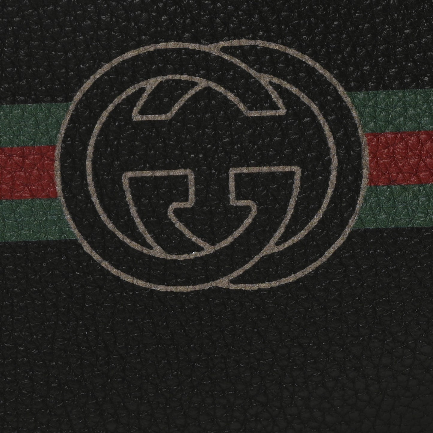 Grained Calfskin Small Logo Belt Bag Black