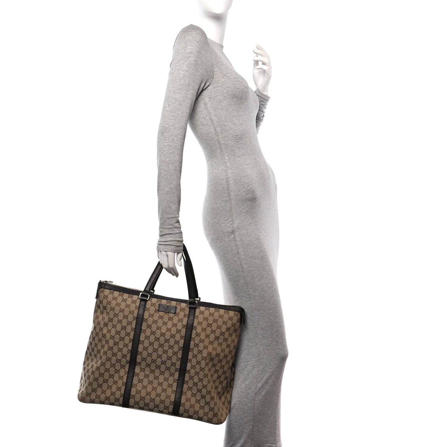 GG Monogram Large Joy Tote Bag Dark Brown