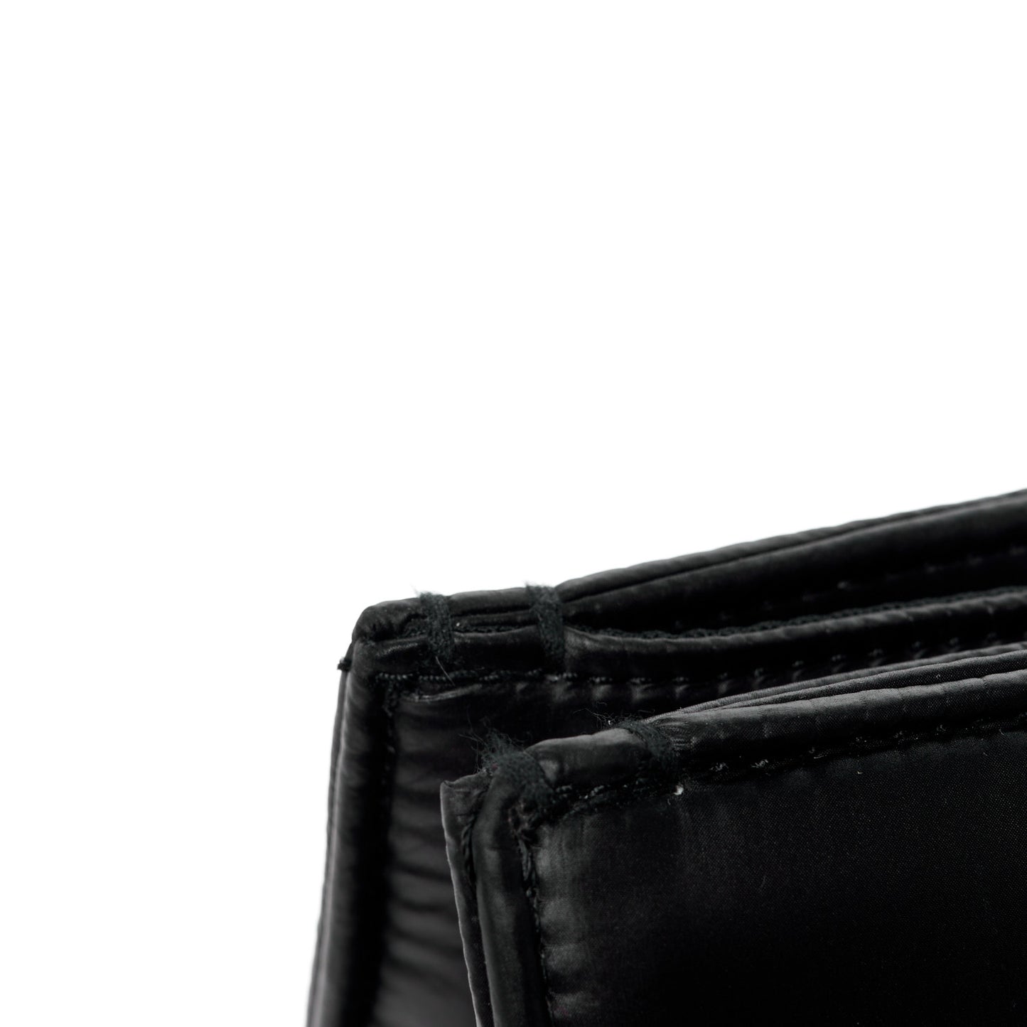 Nylon Medium Puff Shopping Bag Black