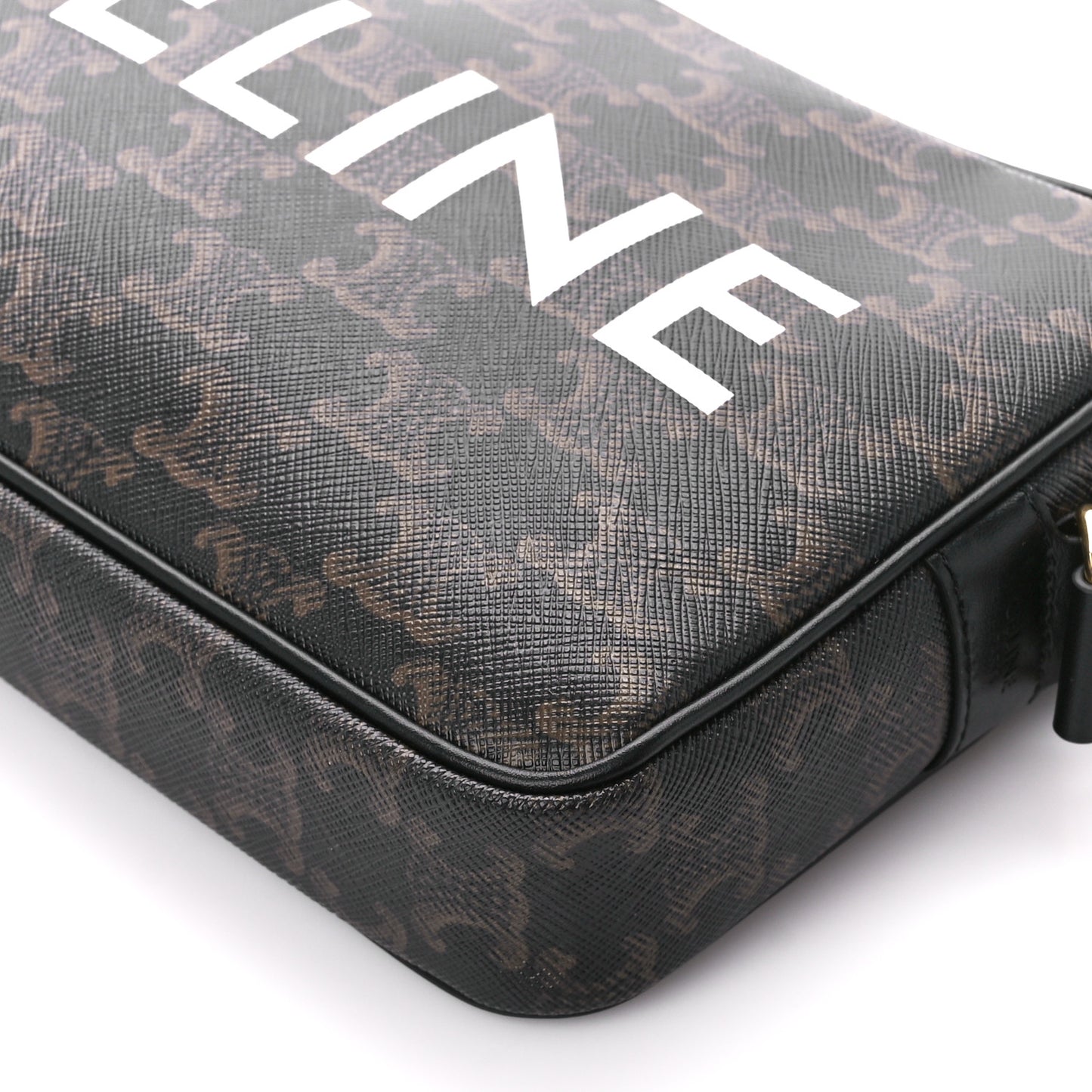 Triomphe Canvas Medium Messenger Bag Black
