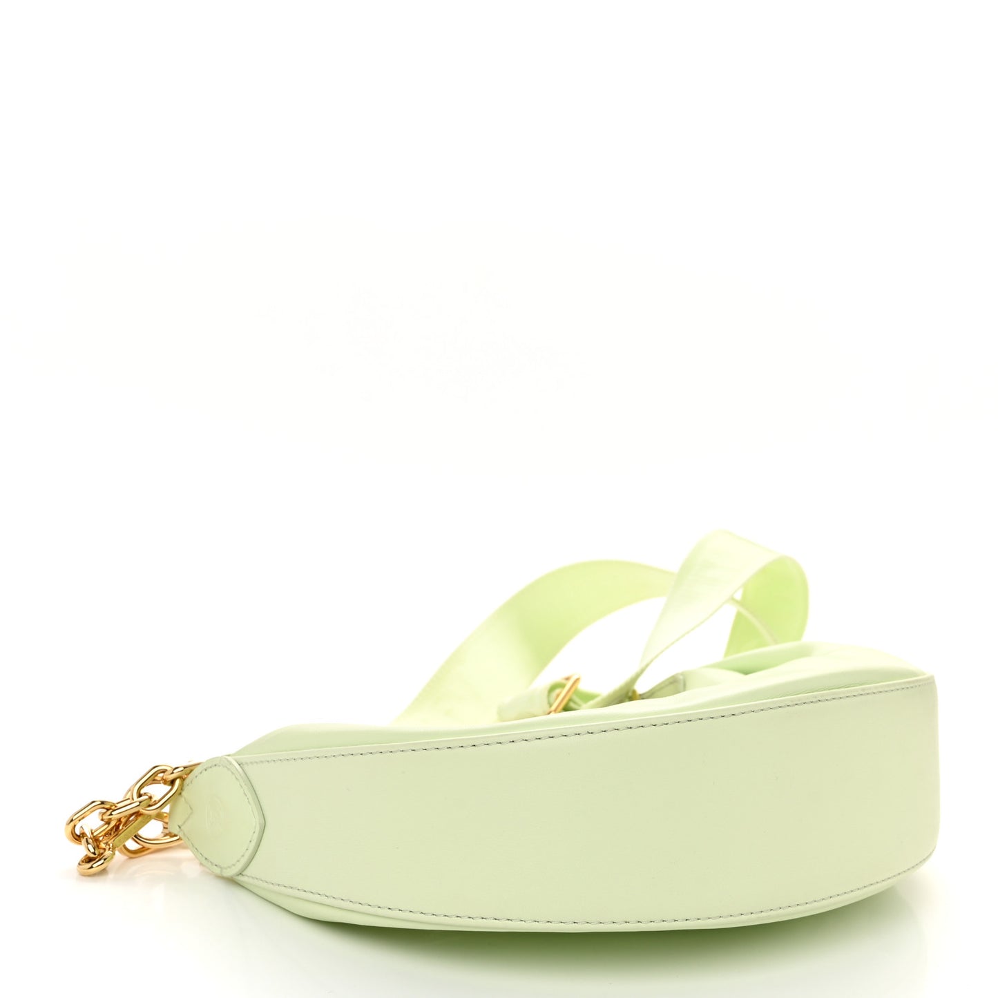 Calfskin Bubblegram Over The Moon Light Green