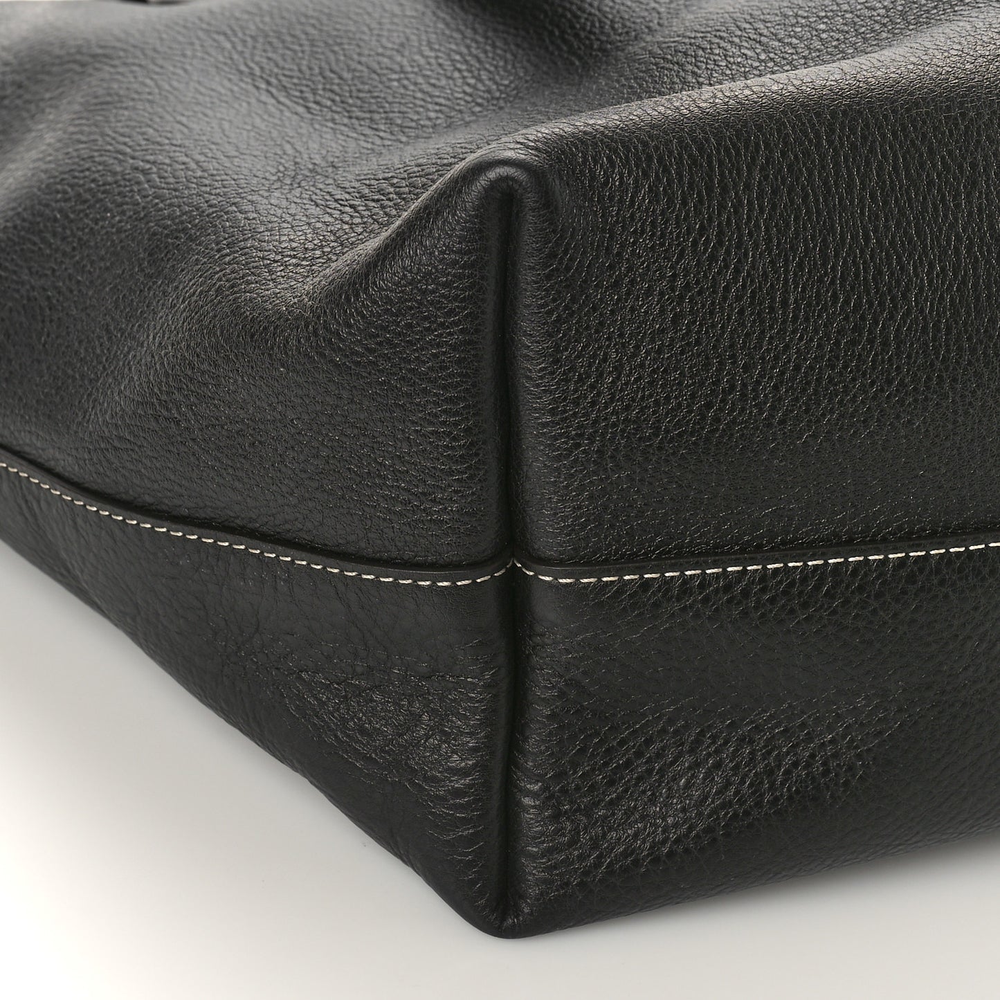 Small Grain Smooth Calfskin Medium Darryl Tote Black