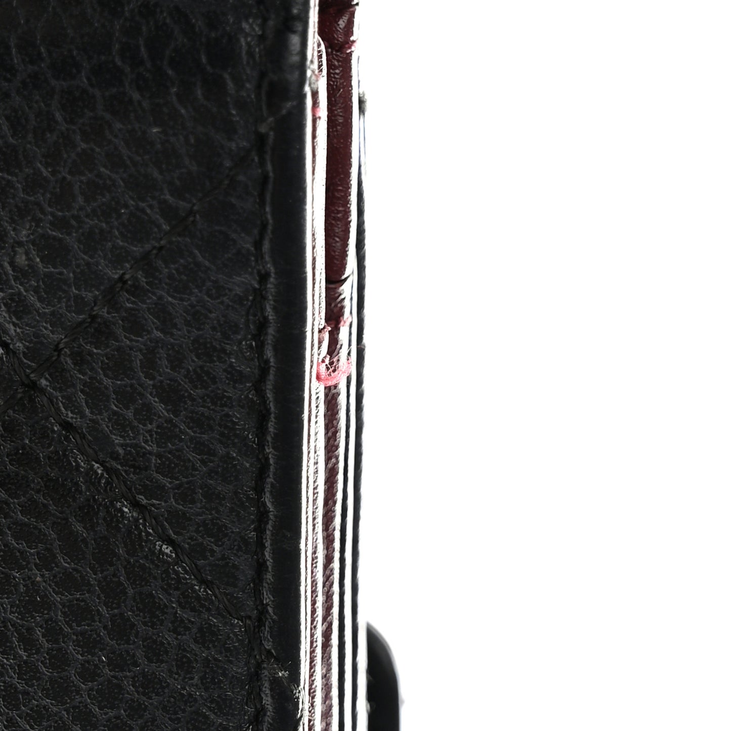 Caviar Quilted CC Long Double Wallet Black