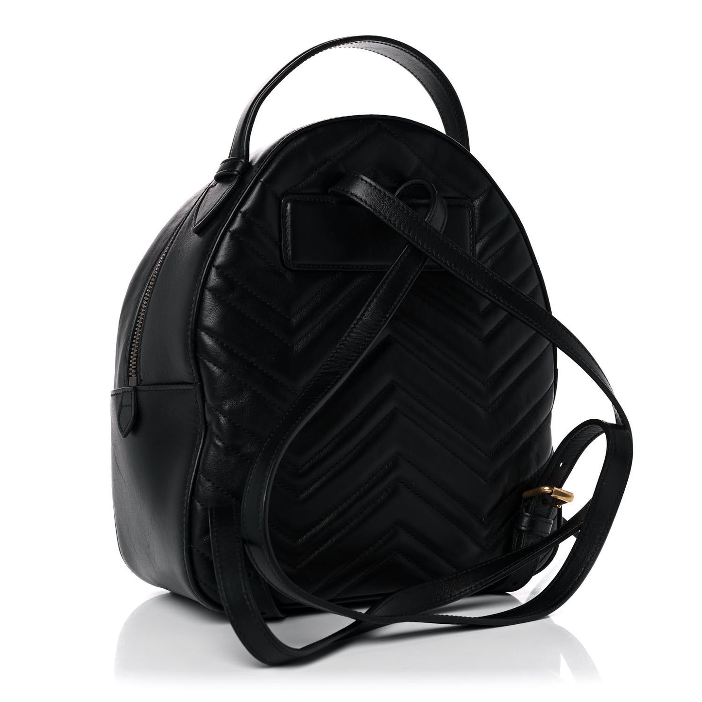 Calfskin Matelasse GG Marmont Dome Backpack Black
