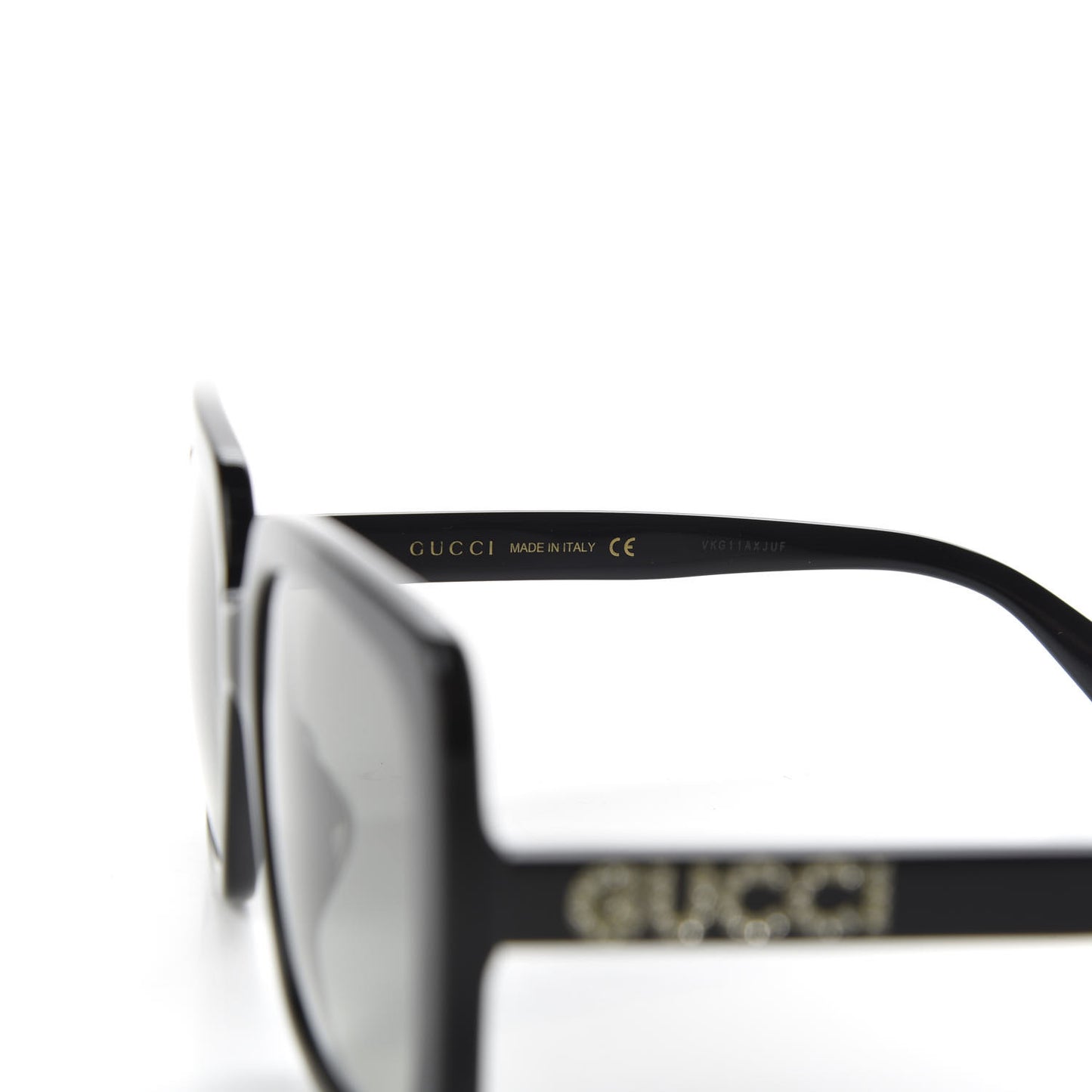 Crystal Square Frame GG Sunglasses GG0418S Black