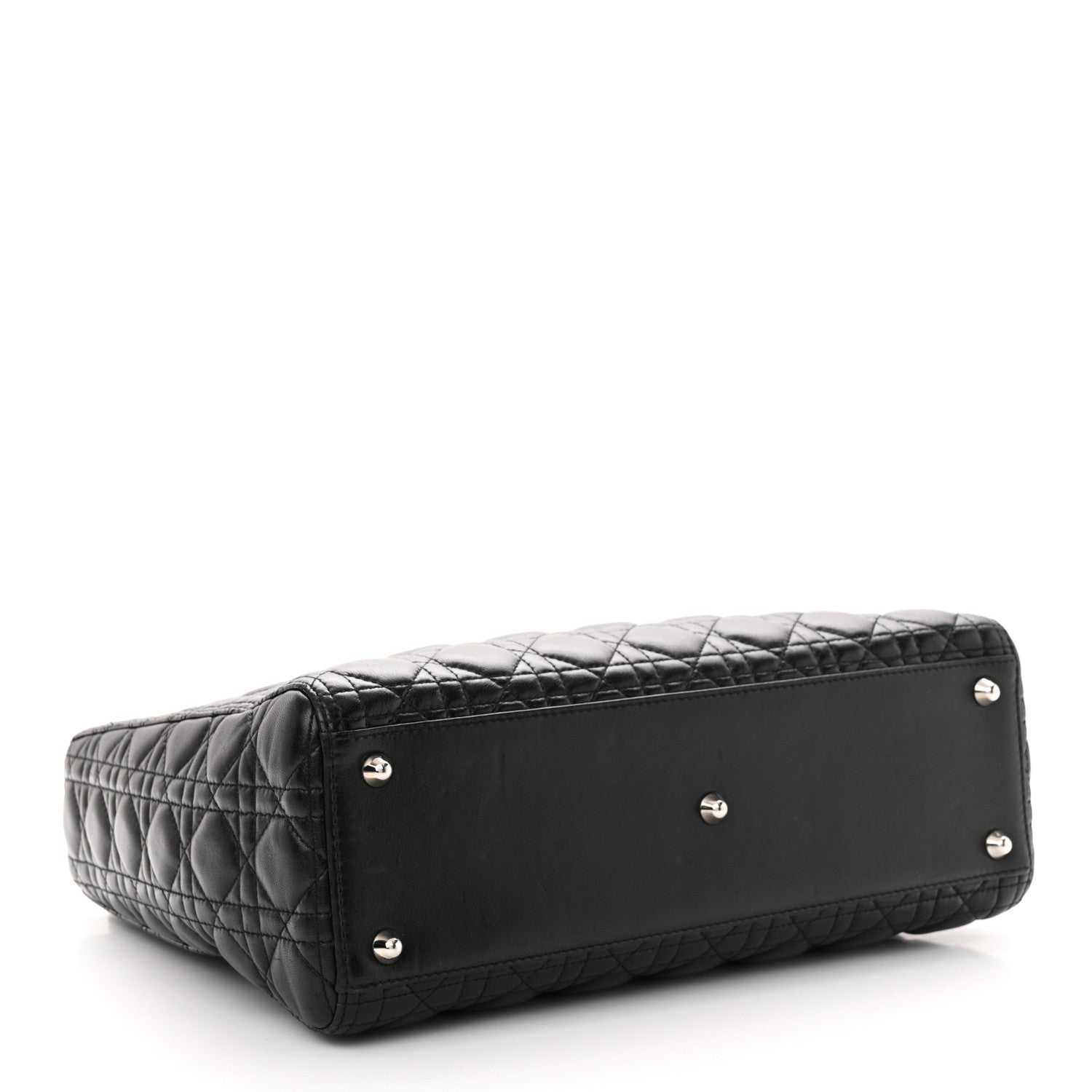 Christian Dior Lambskin Cannage Large Lady Dior Black 4 of 13