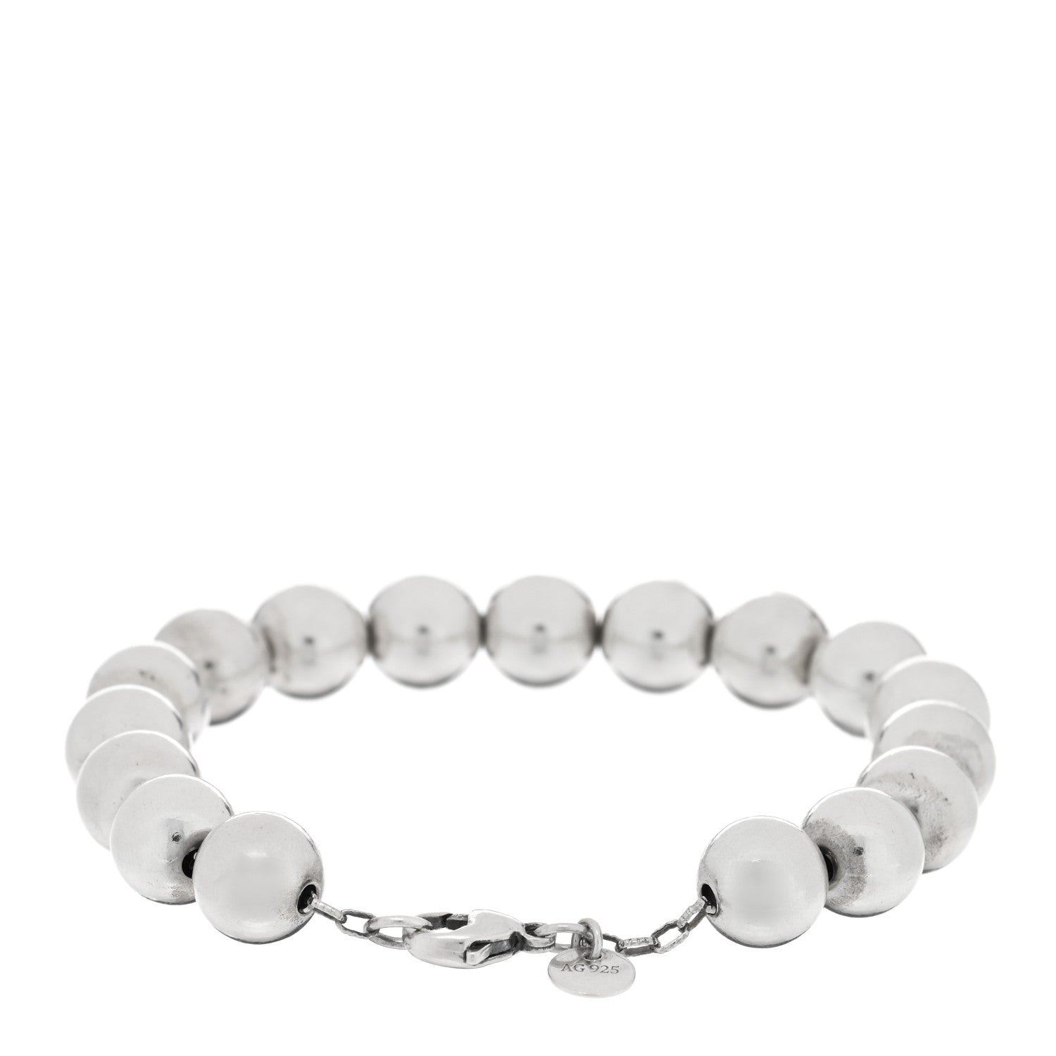 Tiffany Sterling Silver 10mm HardWear Ball Bracelet 2 of 3