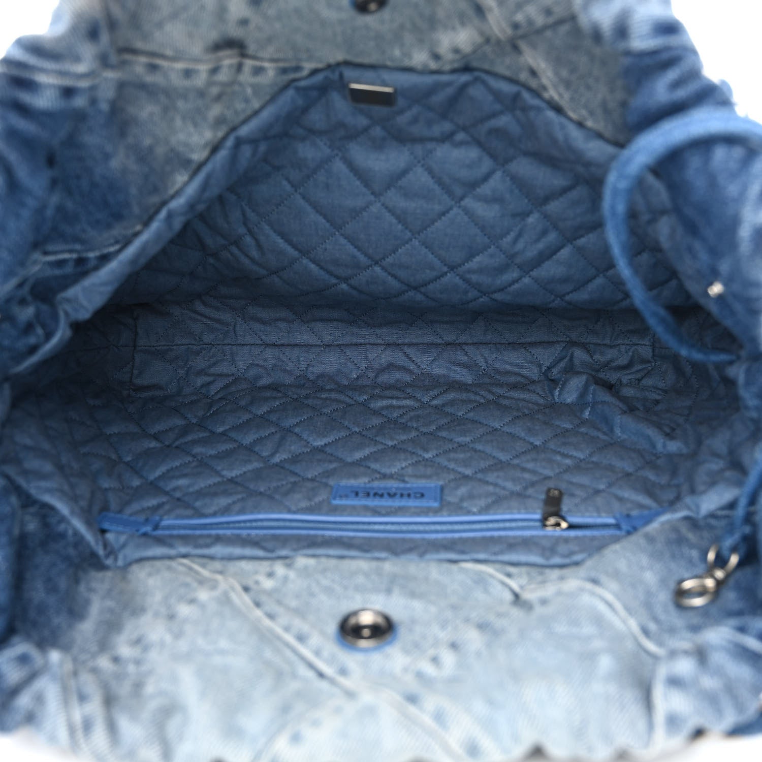 Chanel Denim Quilted Chanel 22 Blue 6 of 11