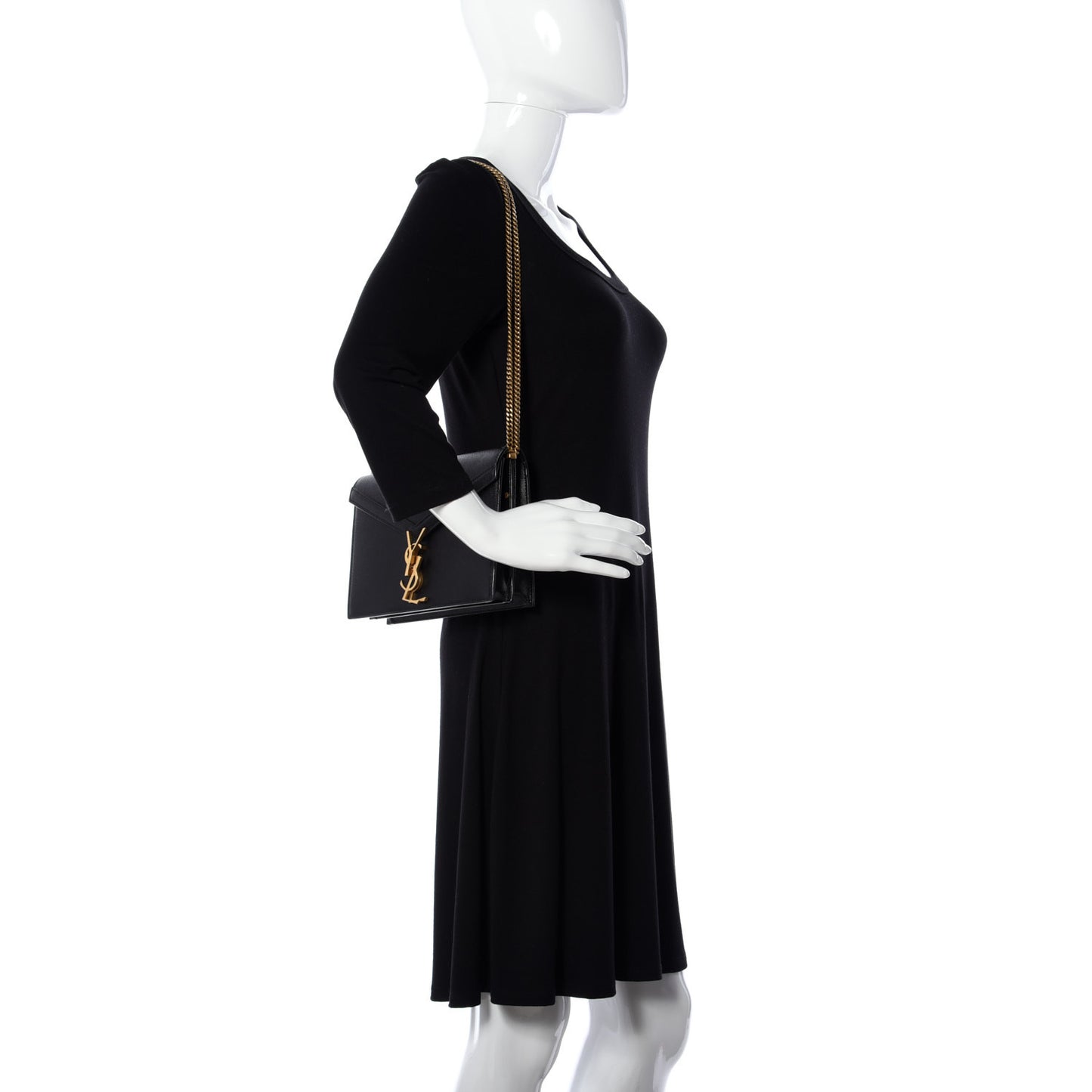 Grain De Poudre Monogram Cassandra Clasp Bag Black Rouge Legion