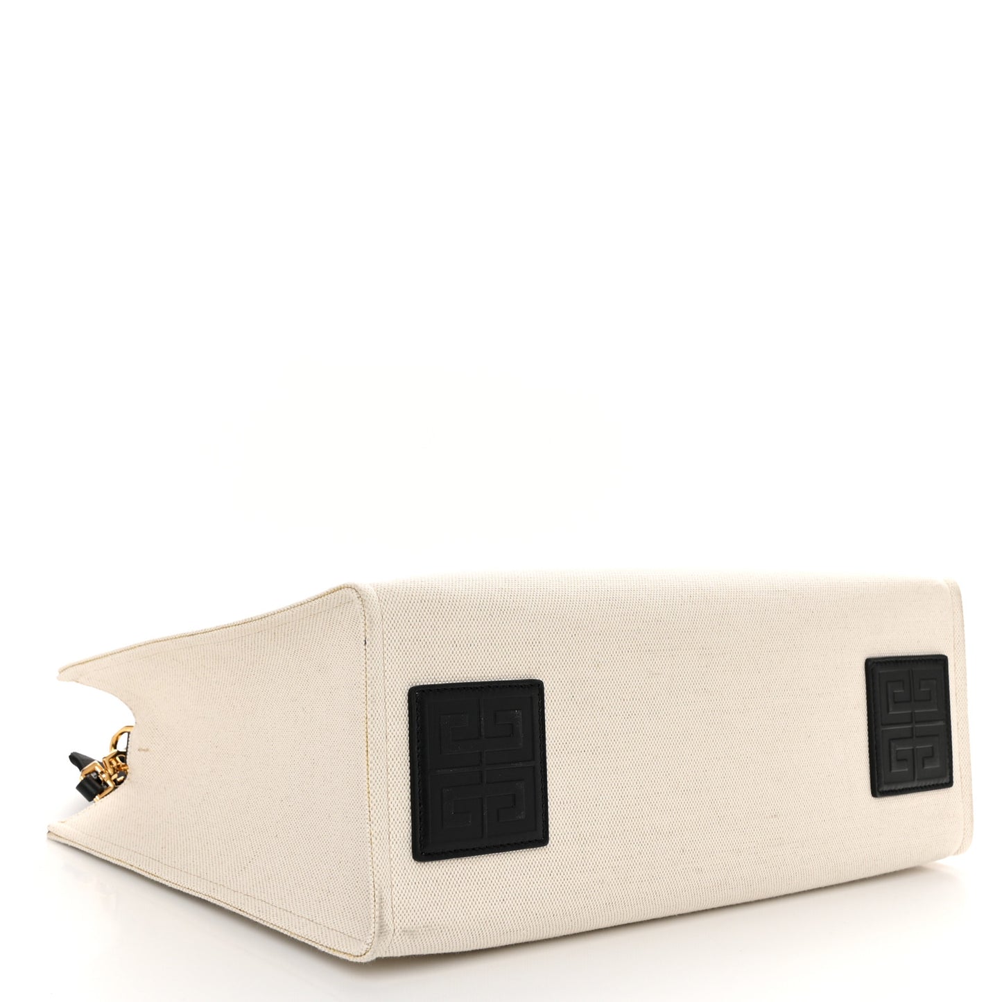 Canvas Medium Tote Beige Black