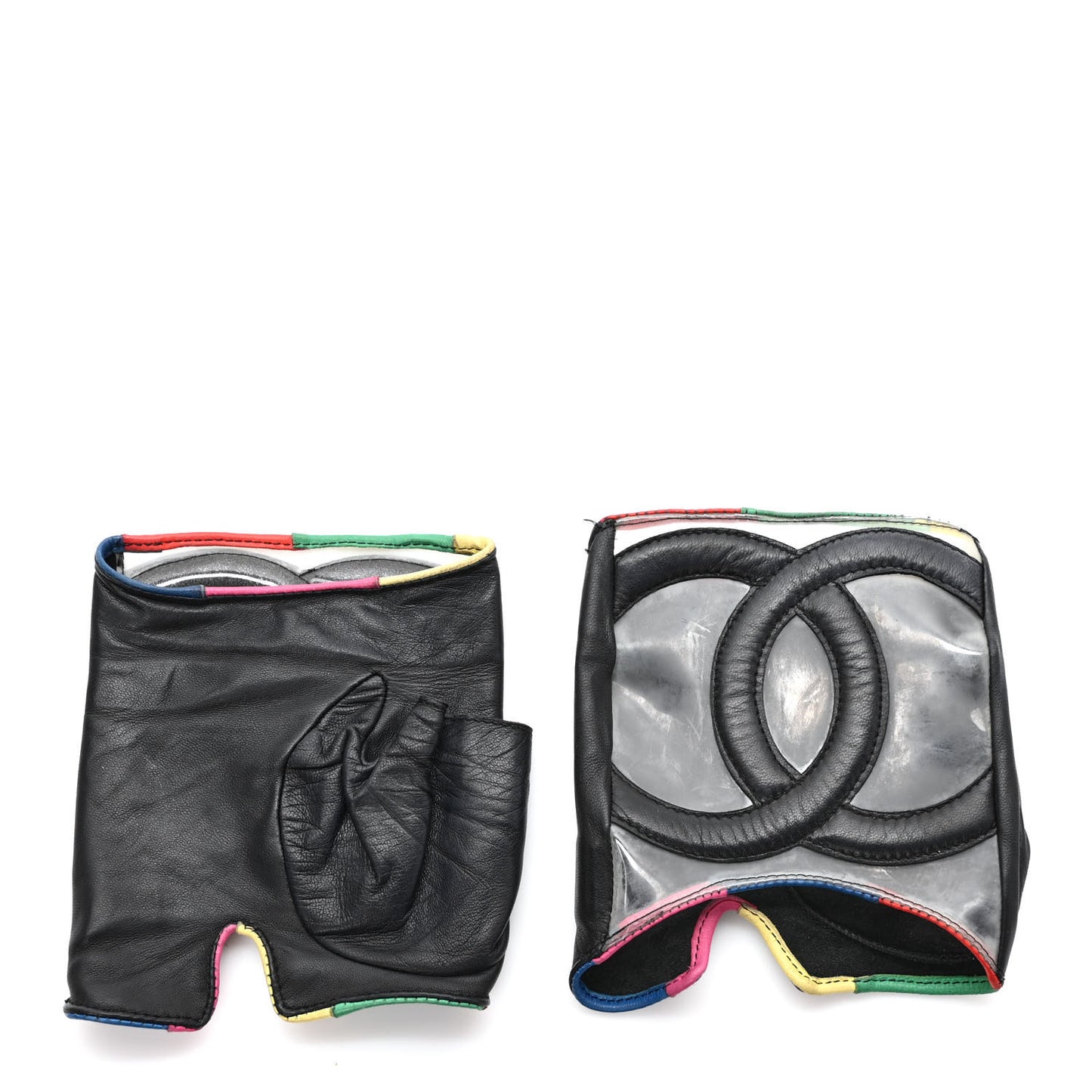 Lambskin PVC CC Gloves 7.5 Black Multi