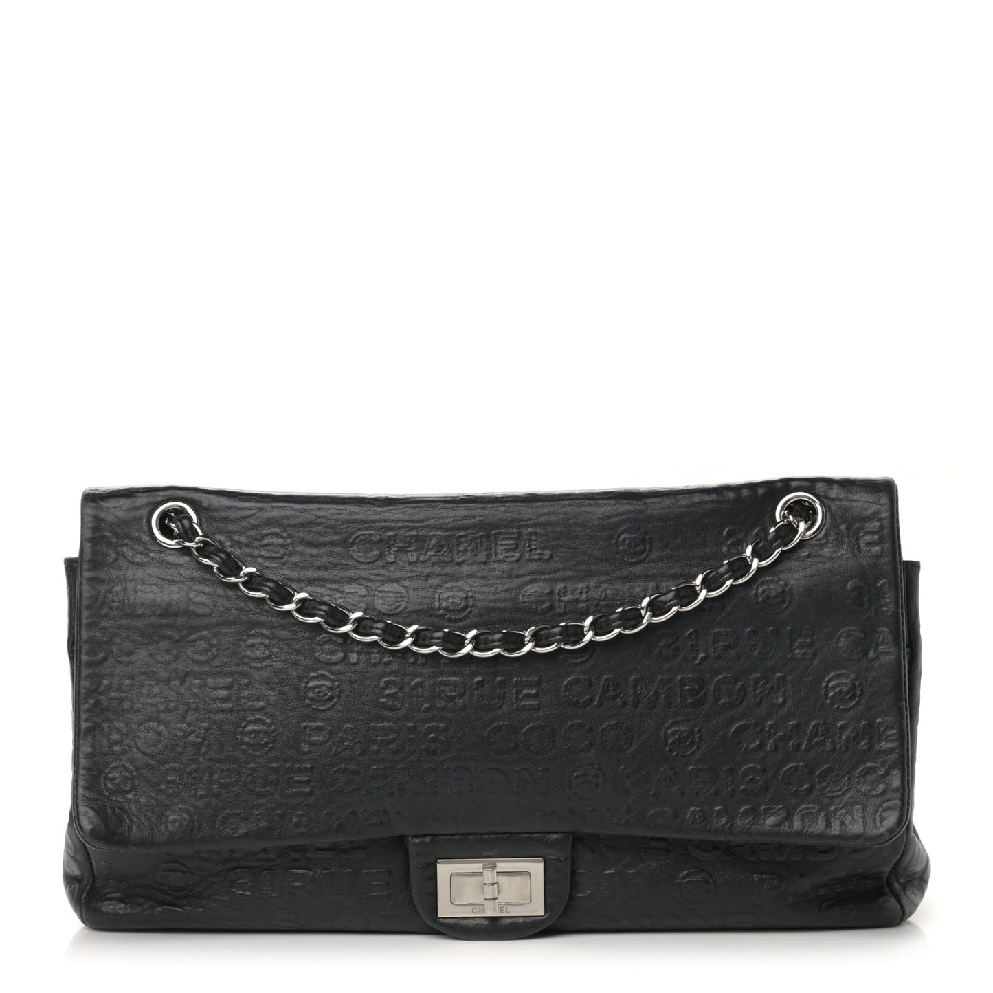 Calfskin Unlimited Jumbo Double Flap Black