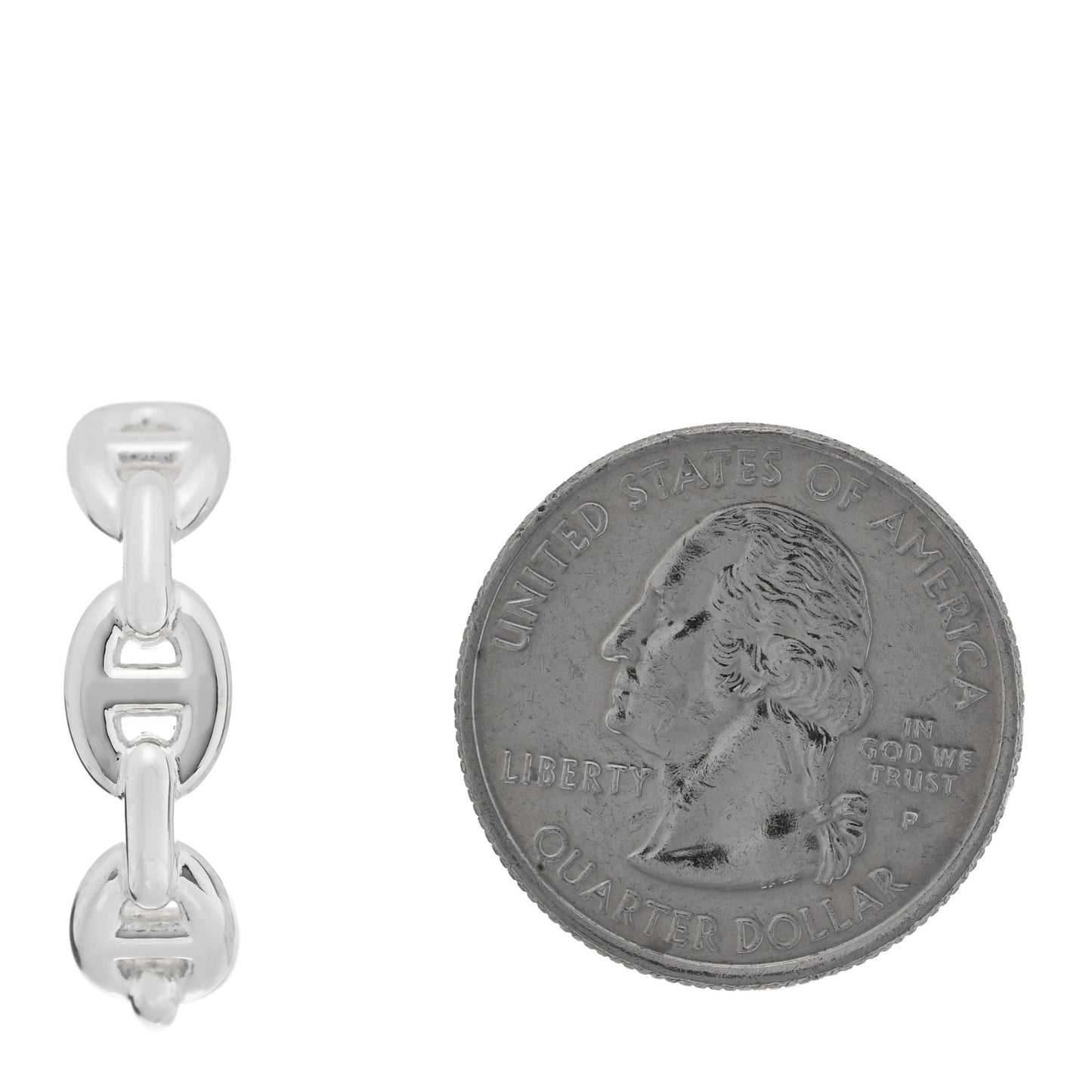 Sterling Silver Chaine D'Ancre Enchainee Single Climber Earring