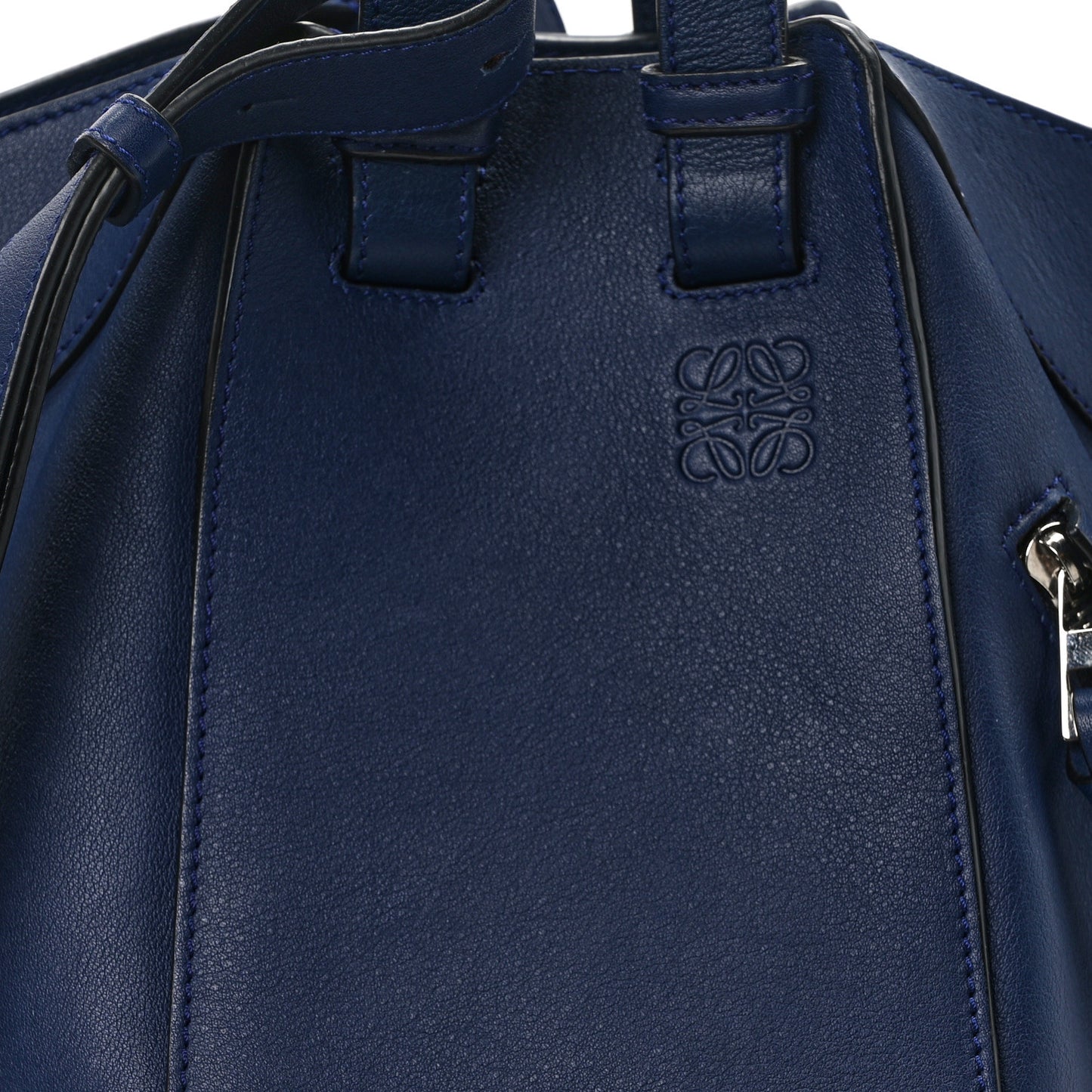 Calfskin Small Hammock Shoulder Bag Marine
