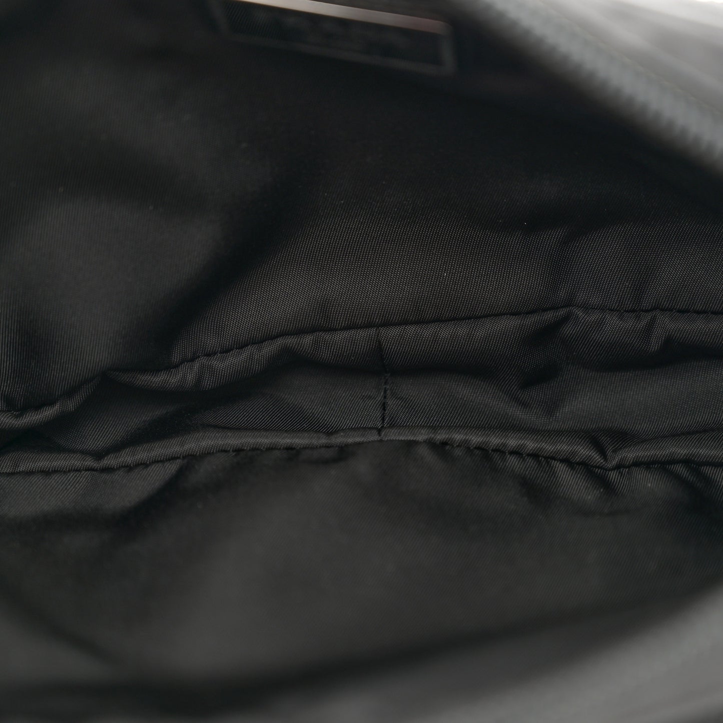 Re-Nylon Saffiano Belt Bag L Black