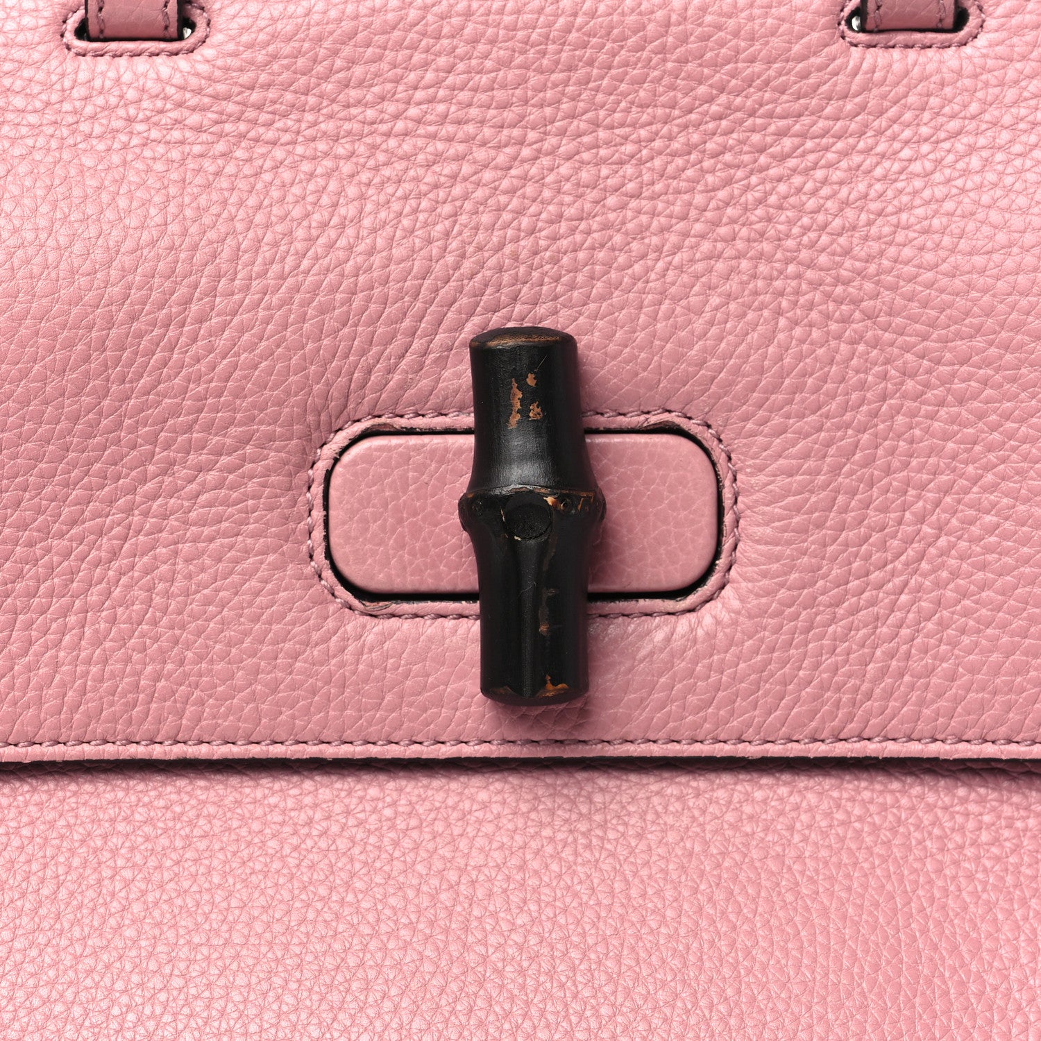 Gucci Cellarius Calfskin Medium Bamboo Daily Top Handle Bag Carmine Rose 7 of 10