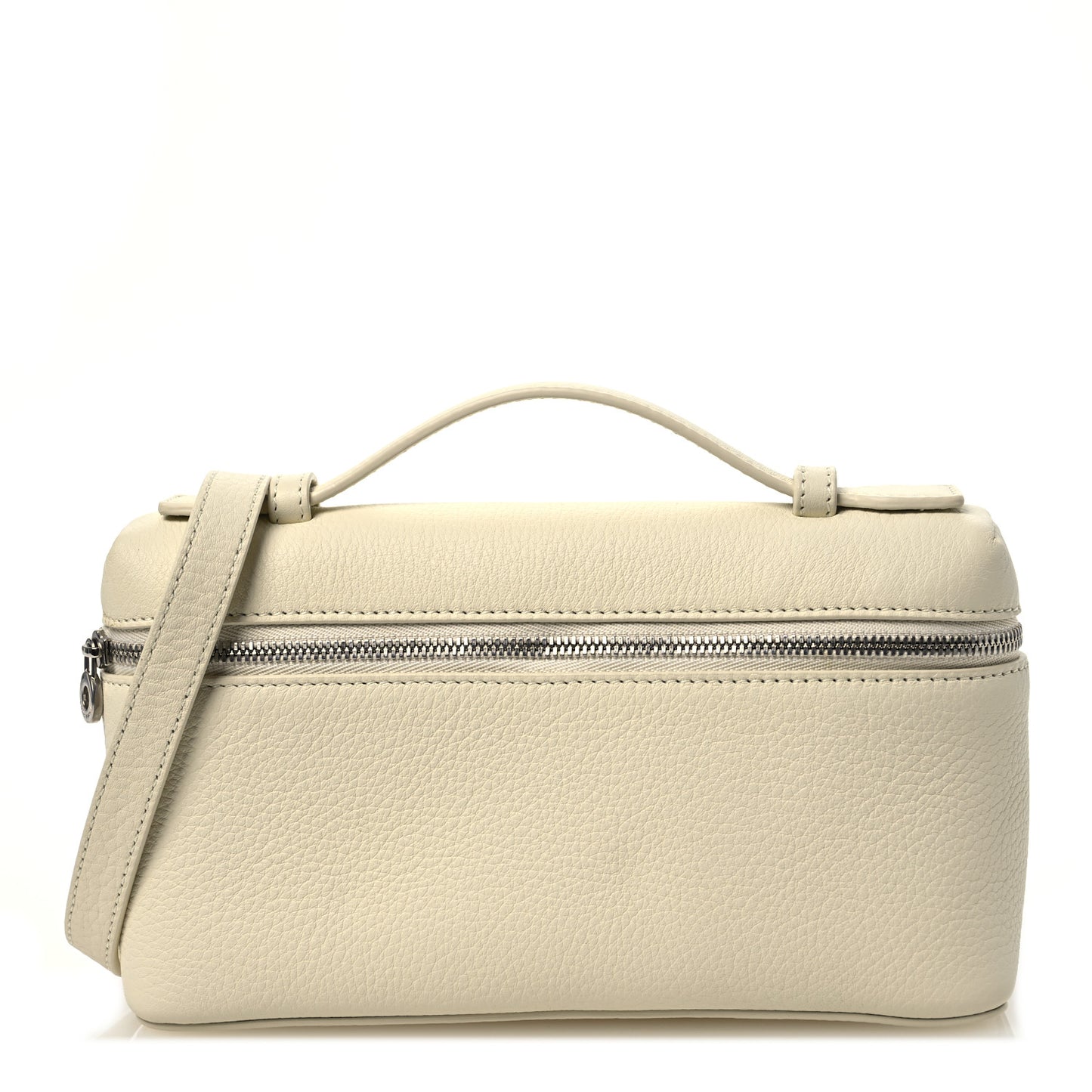 Grained Calfskin L19 Extra Pocket Pouch Whisper White