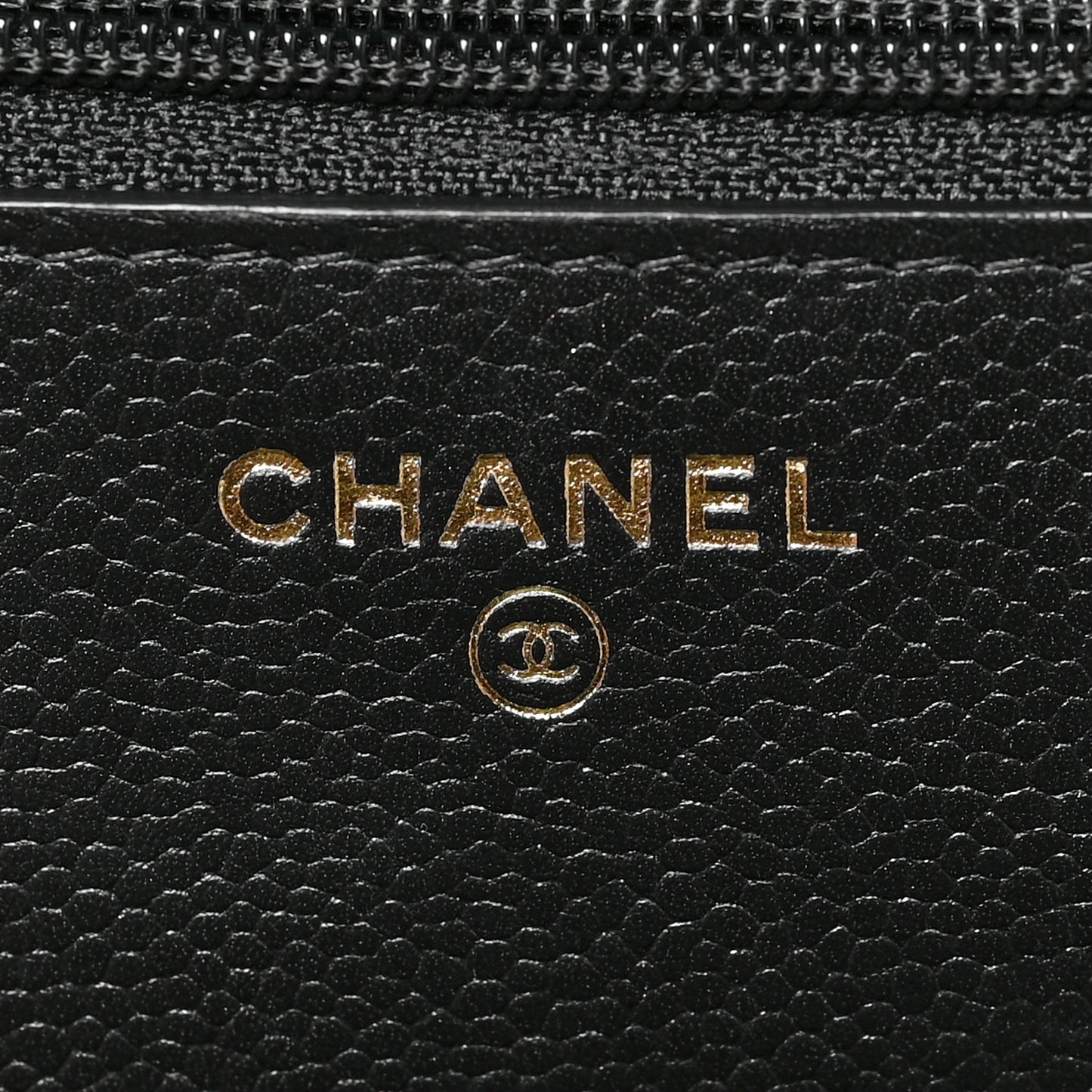 Caviar Quilted Tiny CC Wallet On Chain WOC Black