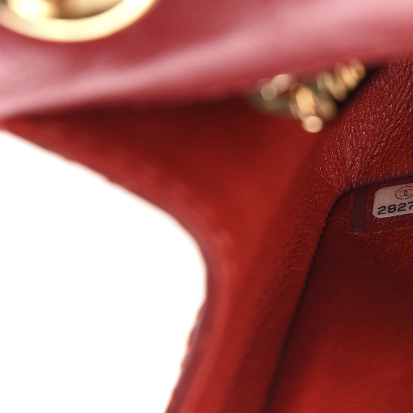 Aged Calfskin Quilted 2.55 Reissue Mini Flap Red