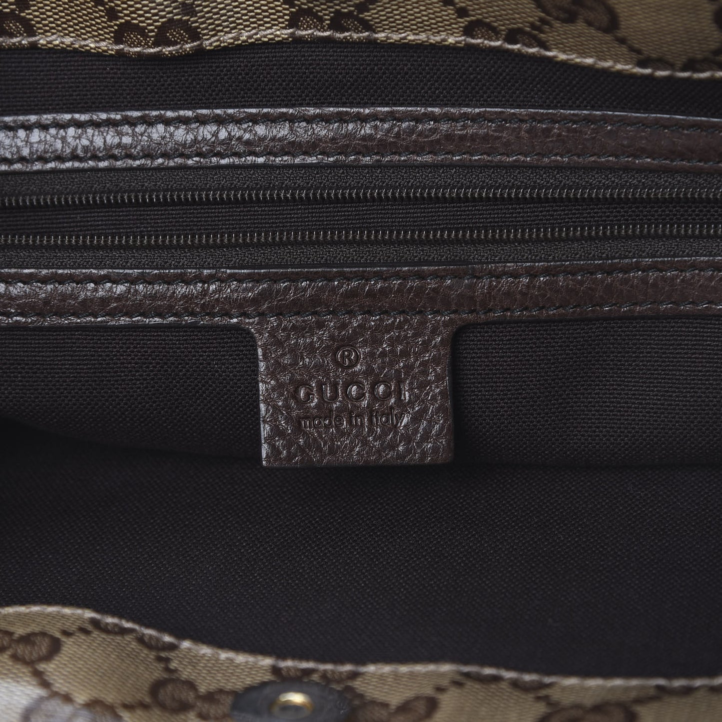Crystal Monogram Large Babouska Vertical Shopping Tote Brown
