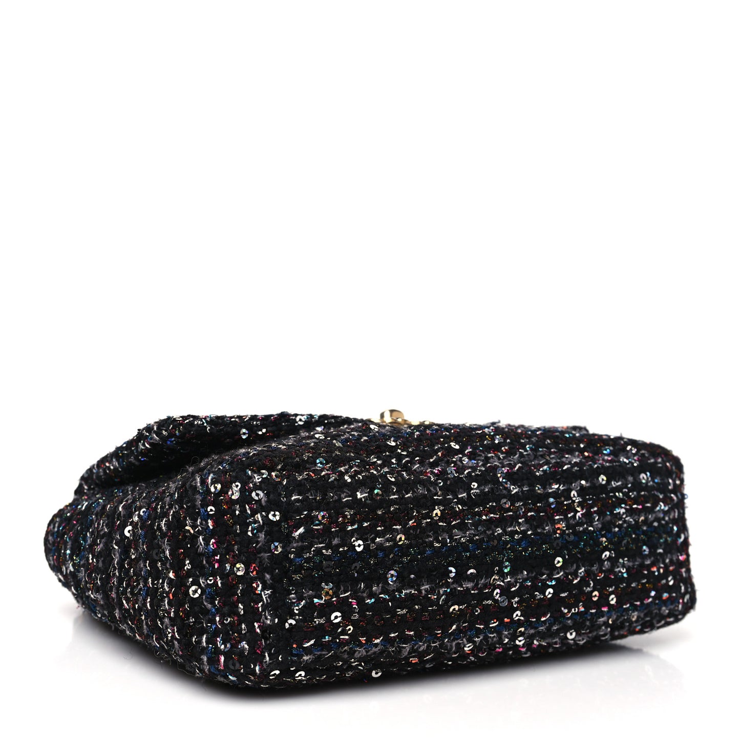 Tweed Sequin Quilted Medium Chanel 19 Flap Black Multicolor
