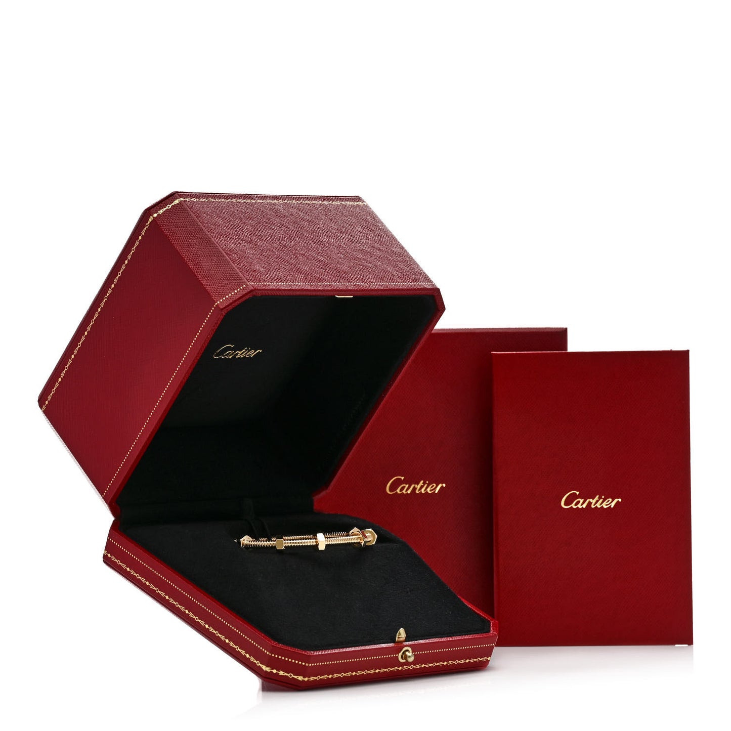 18K Yellow Gold Ecrou de Cartier Bracelet 16