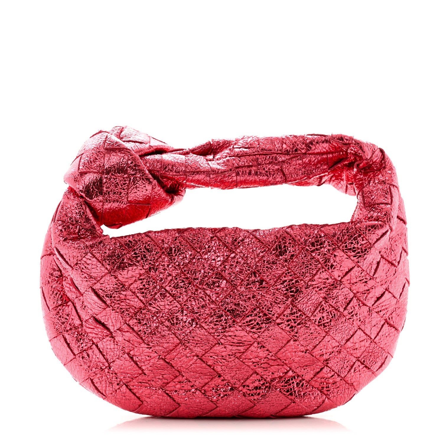 Bottega Veneta Metallic Nappa Intrecciato Mini Jodie Lollipop