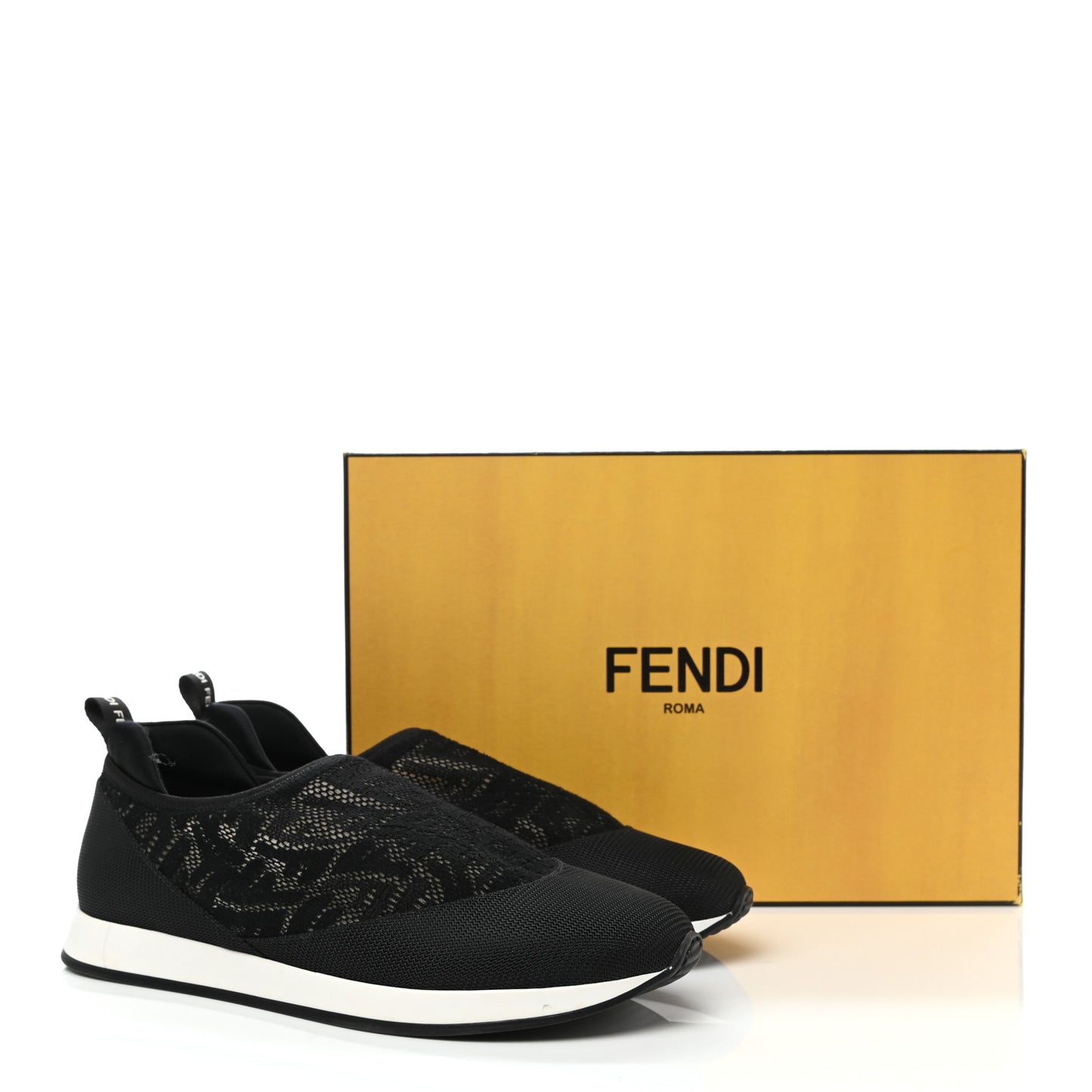 X SARAH COLEMAN Mesh FF Vertigo Runner Slip On Sneakers 37 Black