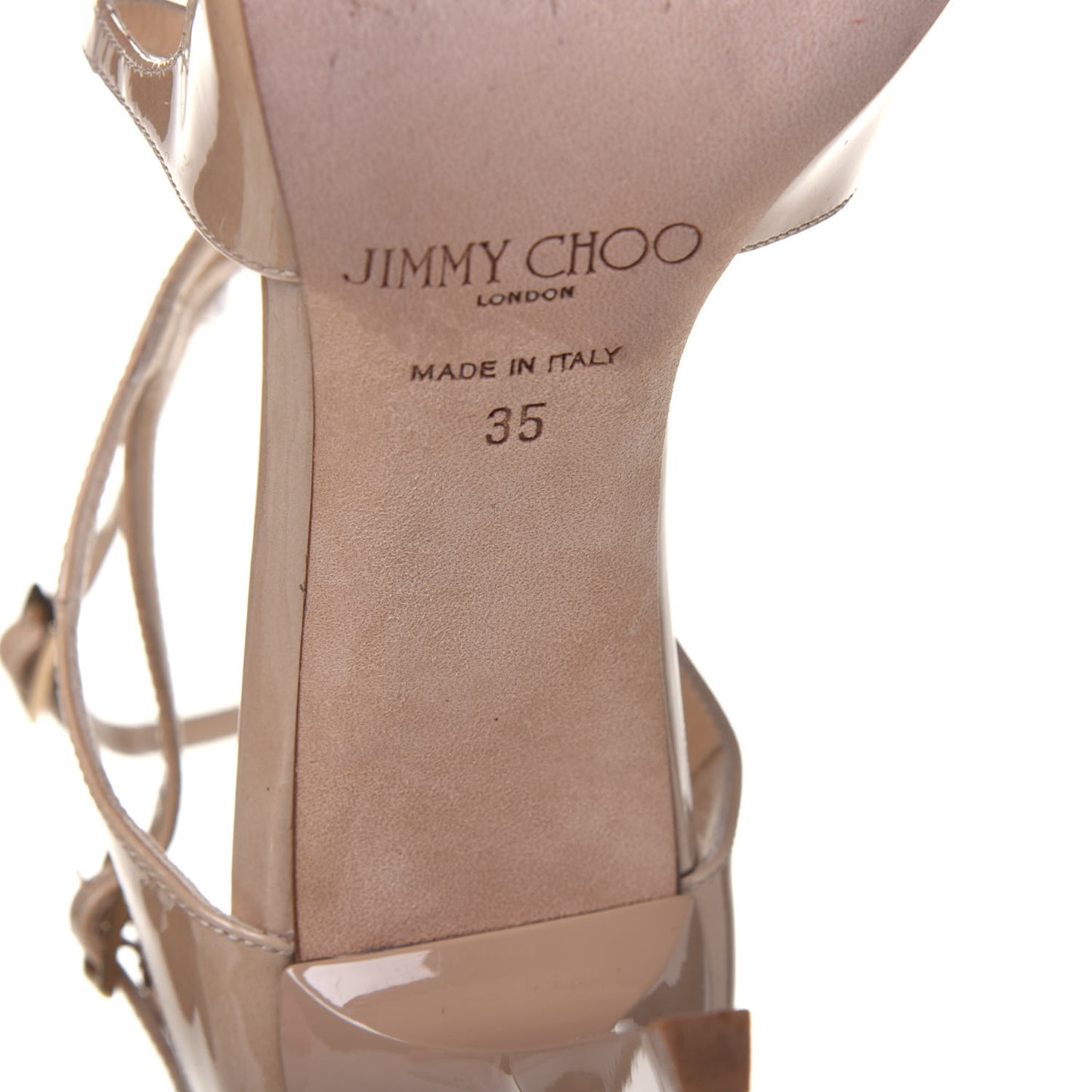Patent Calfskin Lang Sandals 35 Sand
