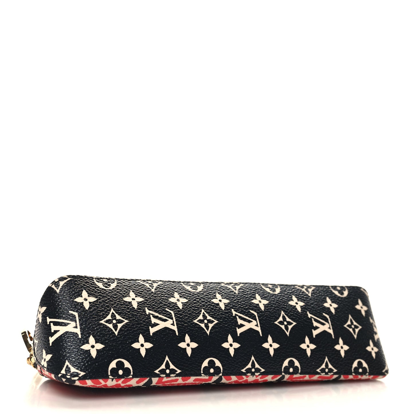 Monogram Giant Crafty Elizabeth Pencil Pouch Creme Rouge Black