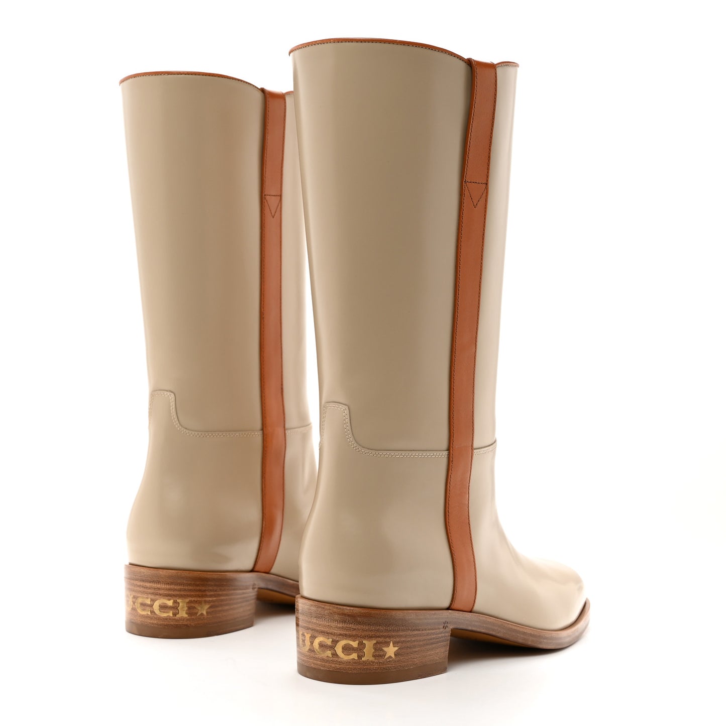 Brushed Calfskin Quebec Calfskin Tall Boots 6 Oatmeal Carnelian