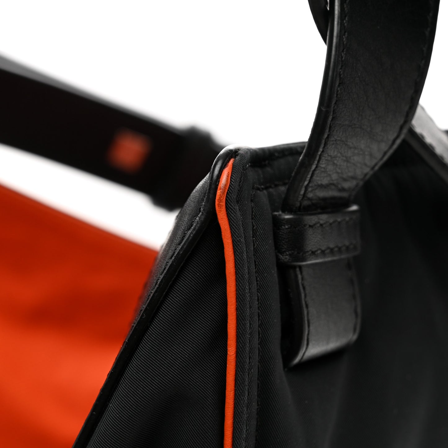 Nylon Medium Hammock Shoulder Bag Black