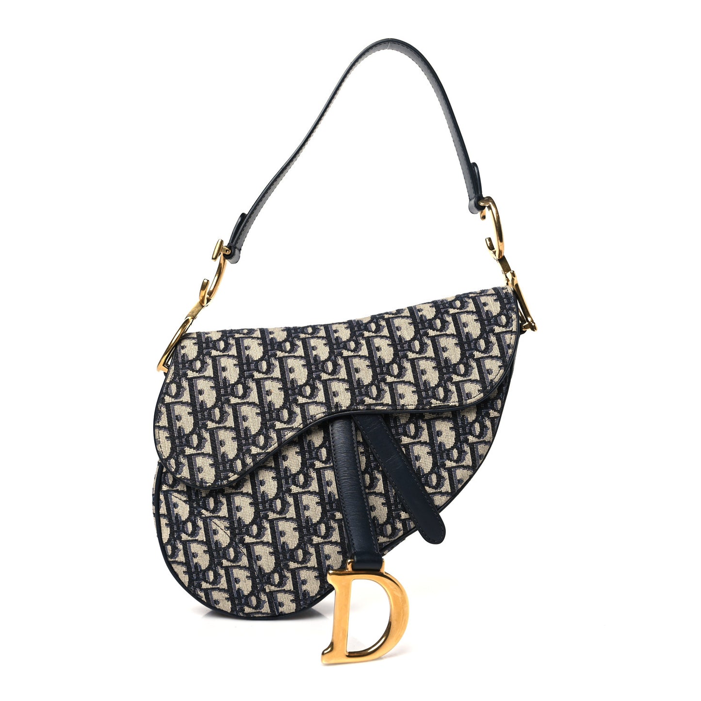 Oblique Saddle Bag Blue