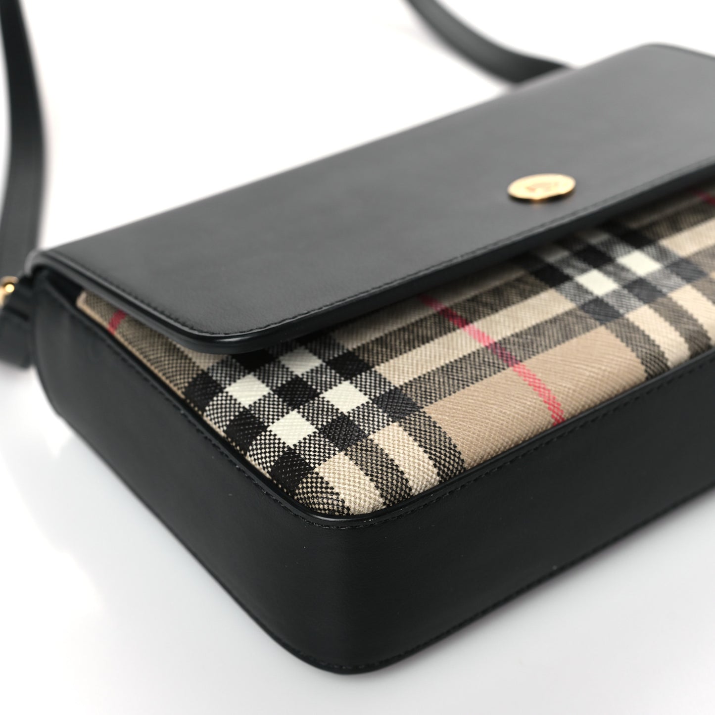 Calfskin Vintage Check New Hampshire Bag Black