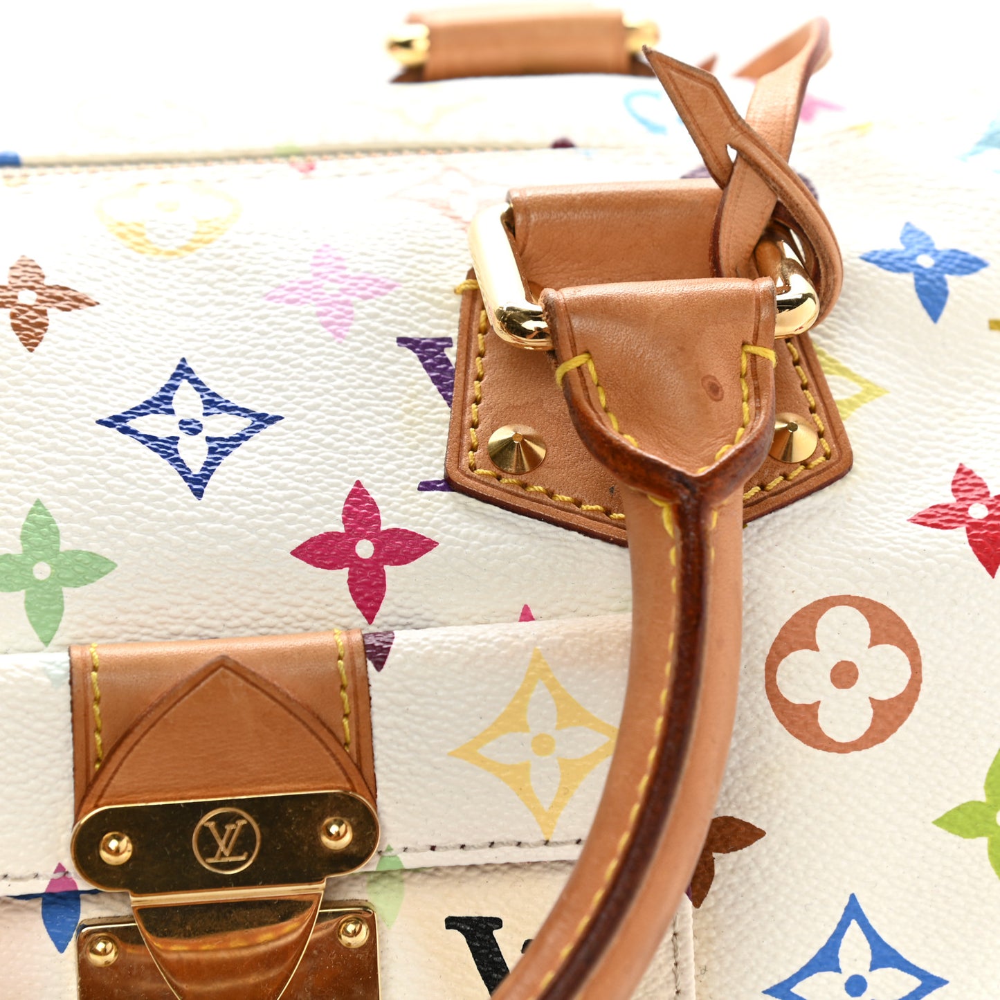 Monogram Multicolor Speedy 30 White