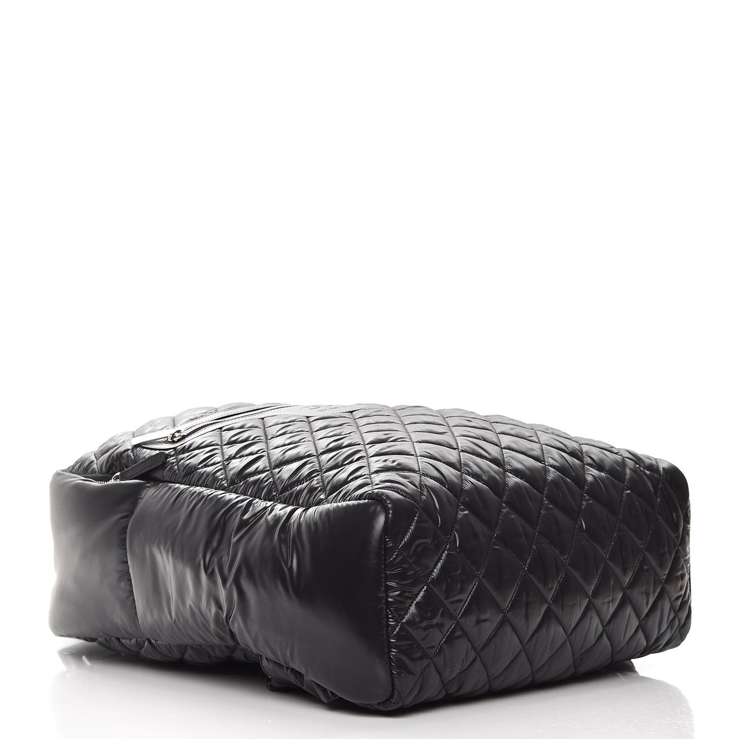 Nylon Quilted XL Coco Cocoon Backpack Black