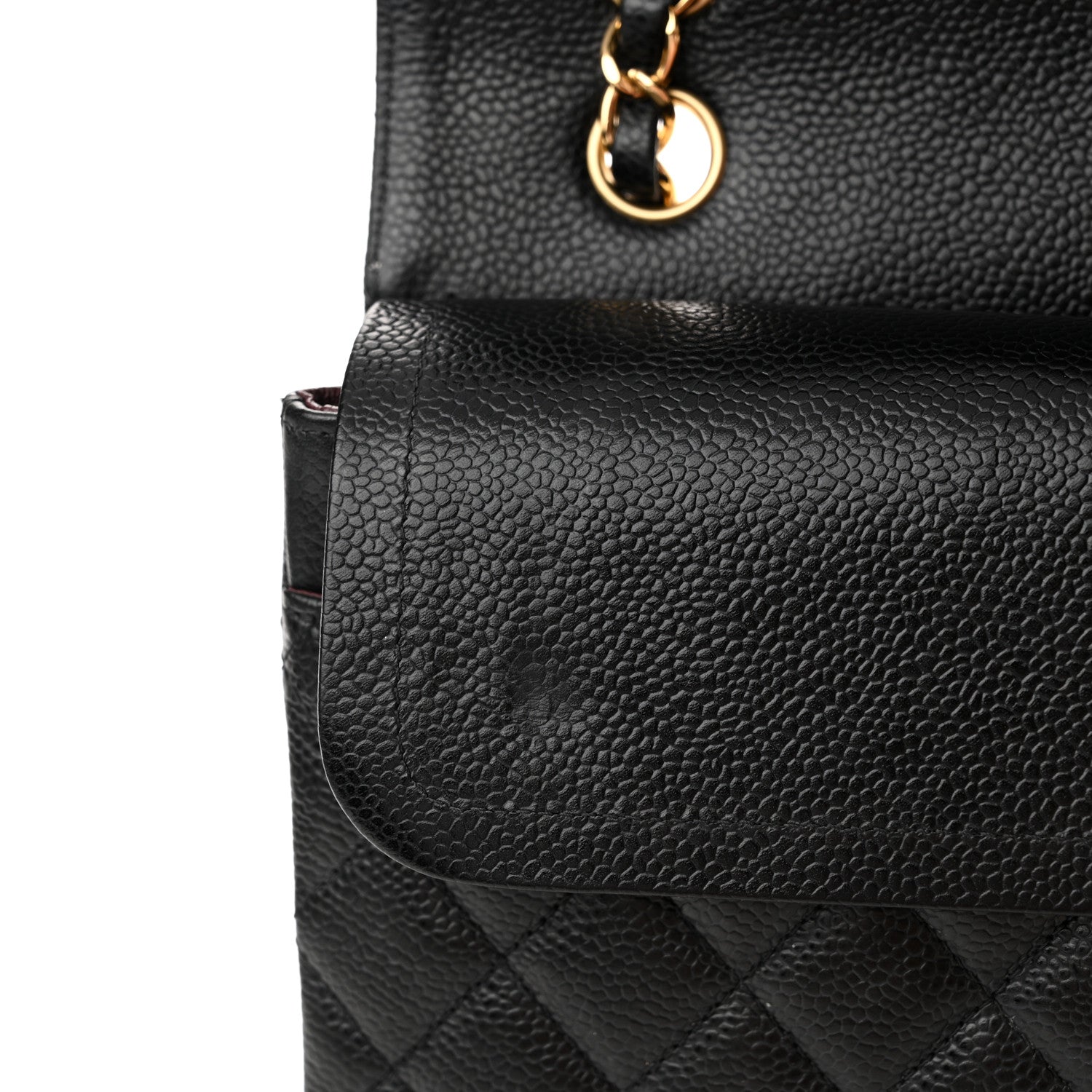 Chanel Caviar Quilted Medium Double Flap Black 11 of 15