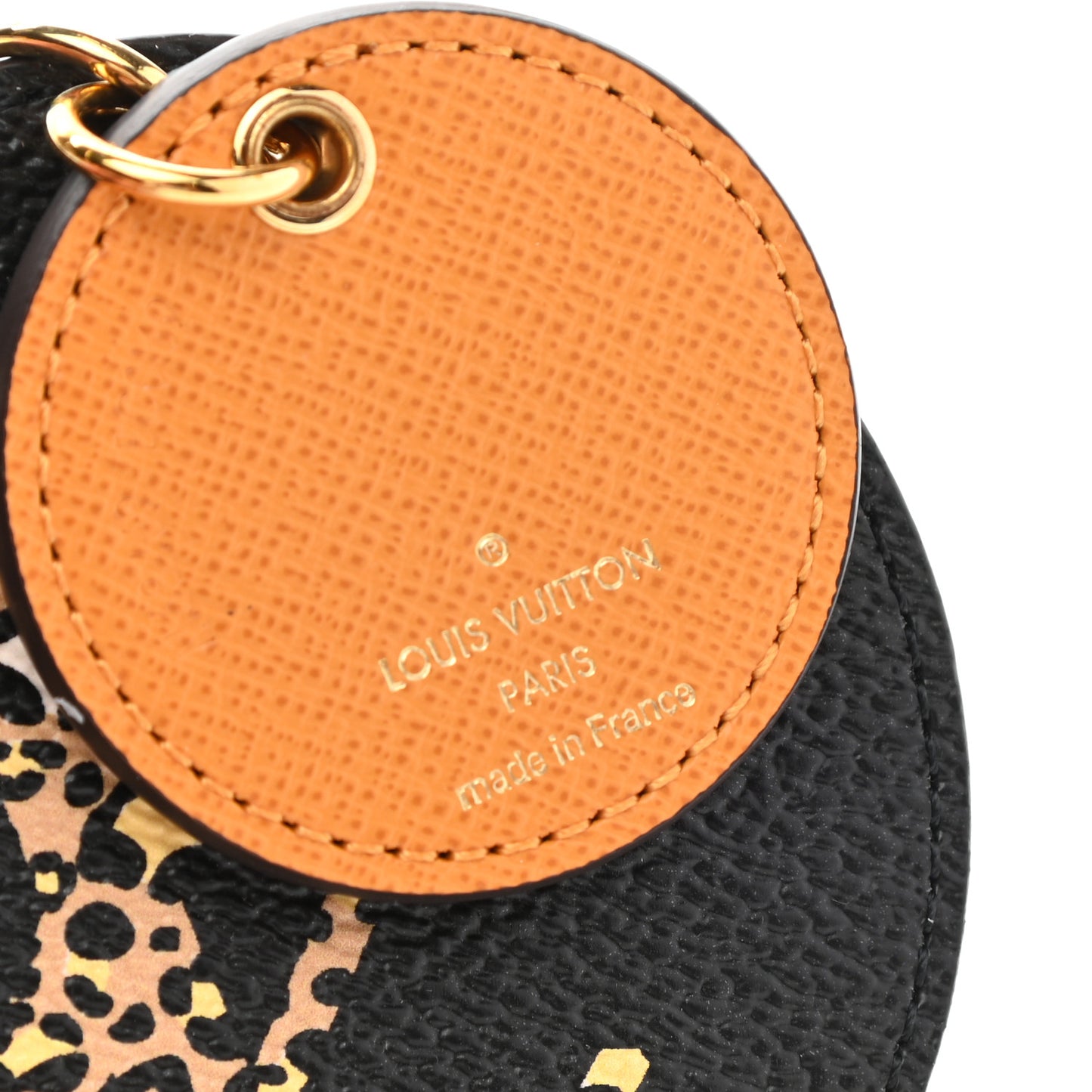 Monogram Giant Jungle Bag Charm Key Holder Black