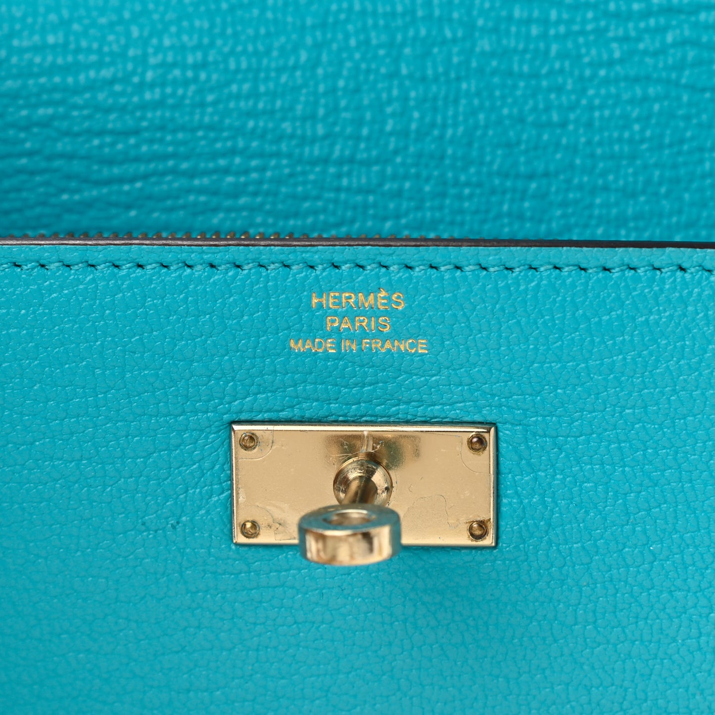 Chevre Mysore Kelly Longue Wallet Turquoise