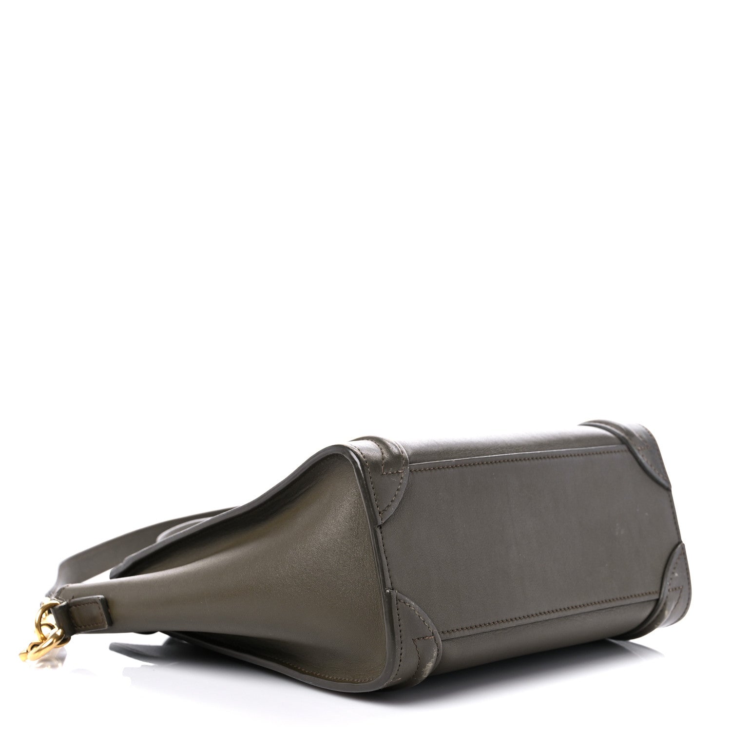 Celine Smooth Calfskin Nano Luggage Khaki 3 of 22