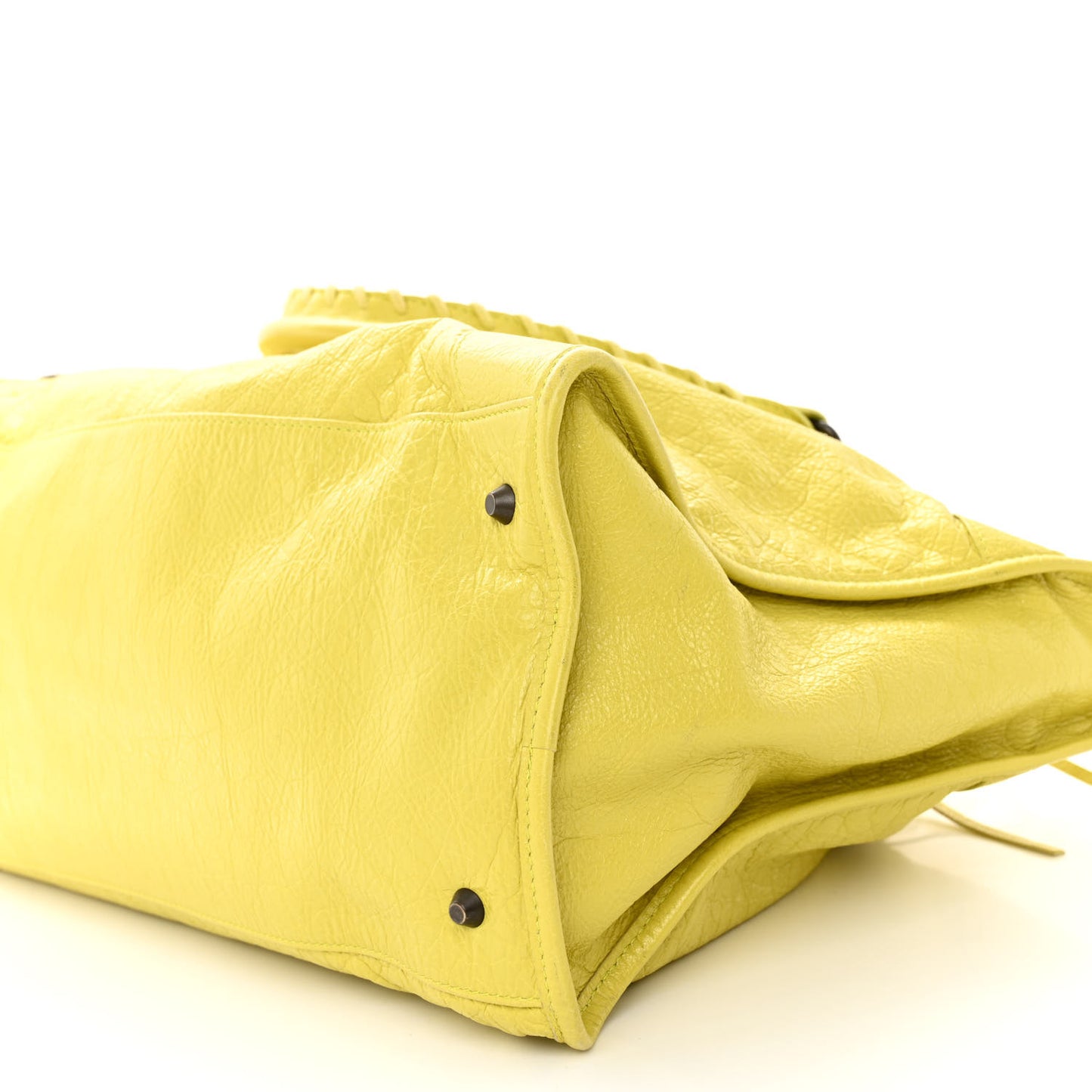 Agneau Classic Hardware Work Jaune Poussin