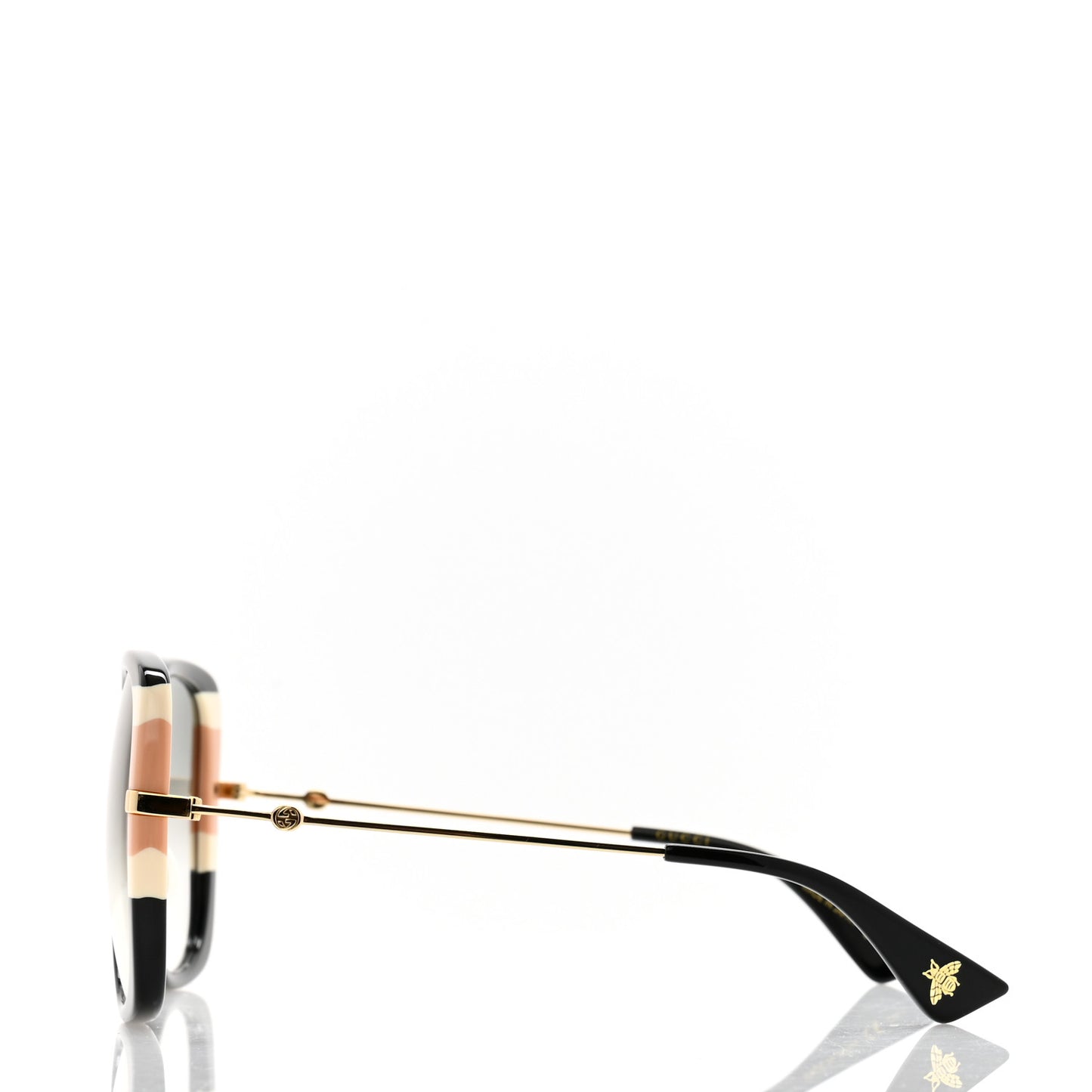 Acetate Square Frame GG0511S Sunglasses Black Pink White