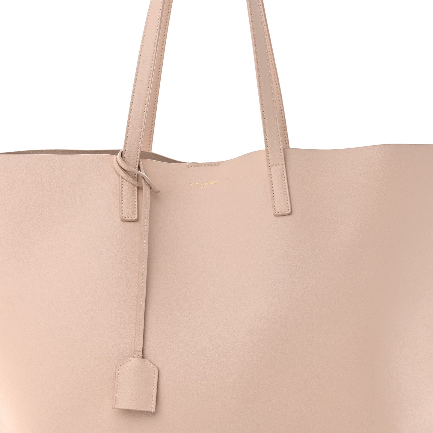 Calfskin Large Shopping Tote Pale Blush